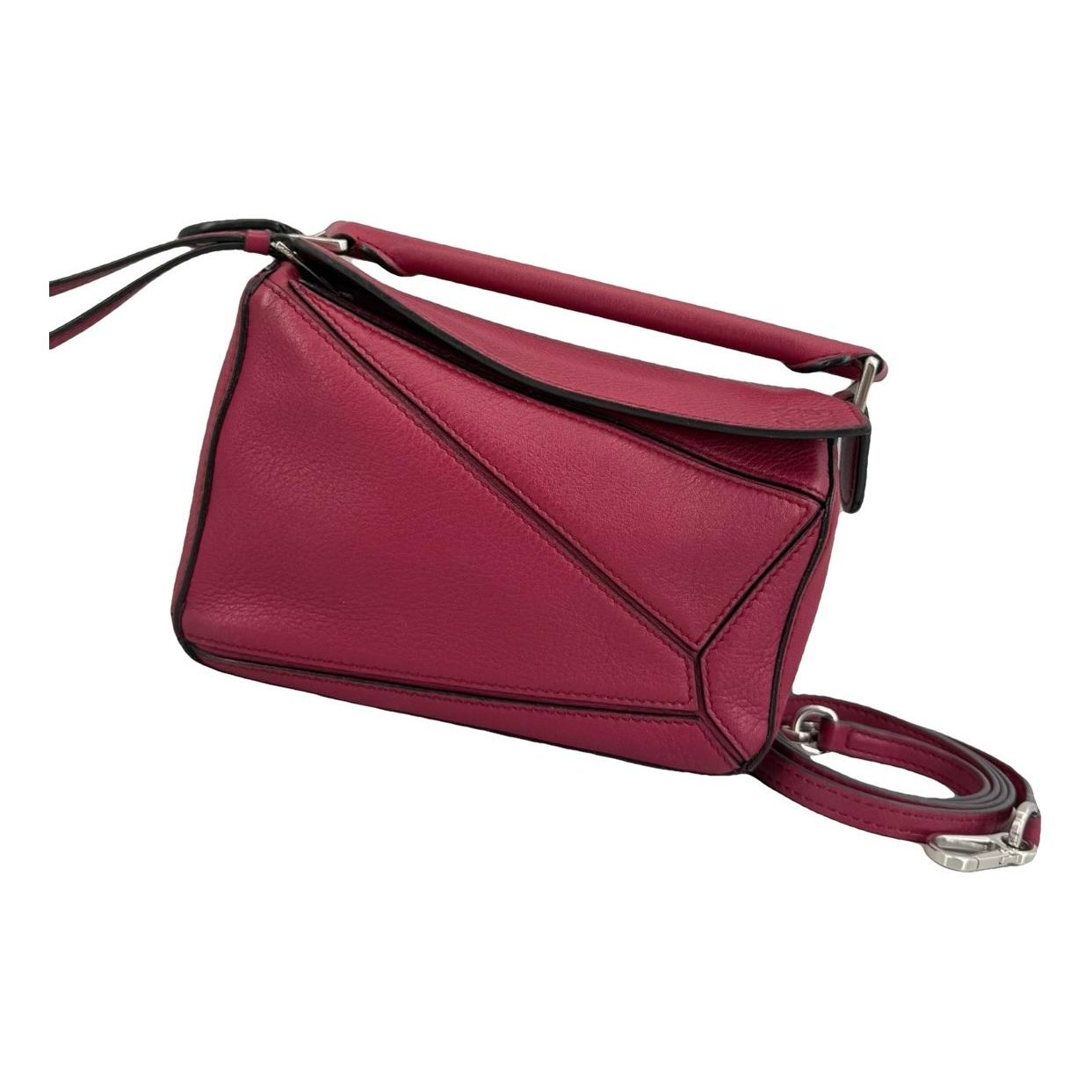 Puzzle leather handbag