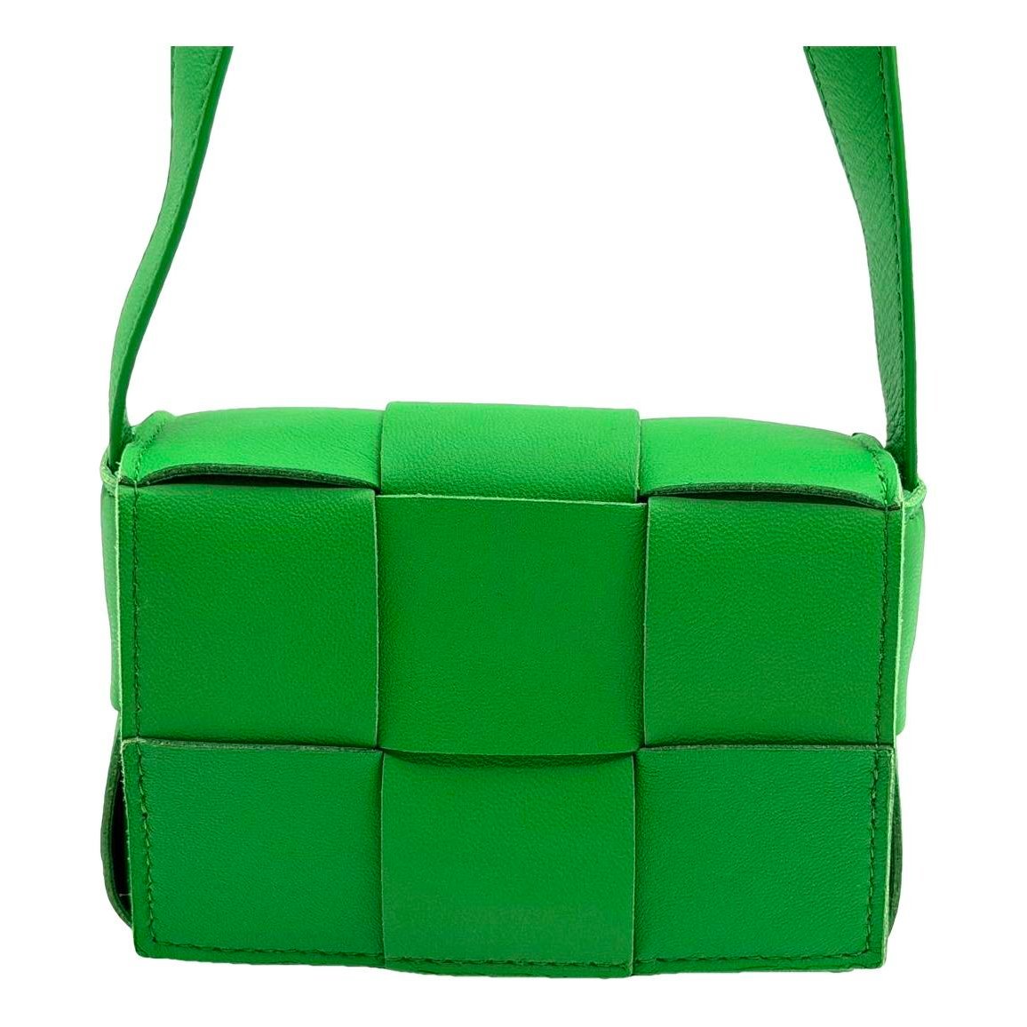 Cassette leather handbag