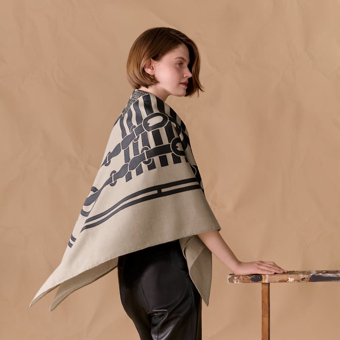 Coaching Twill Applique Scarf 120