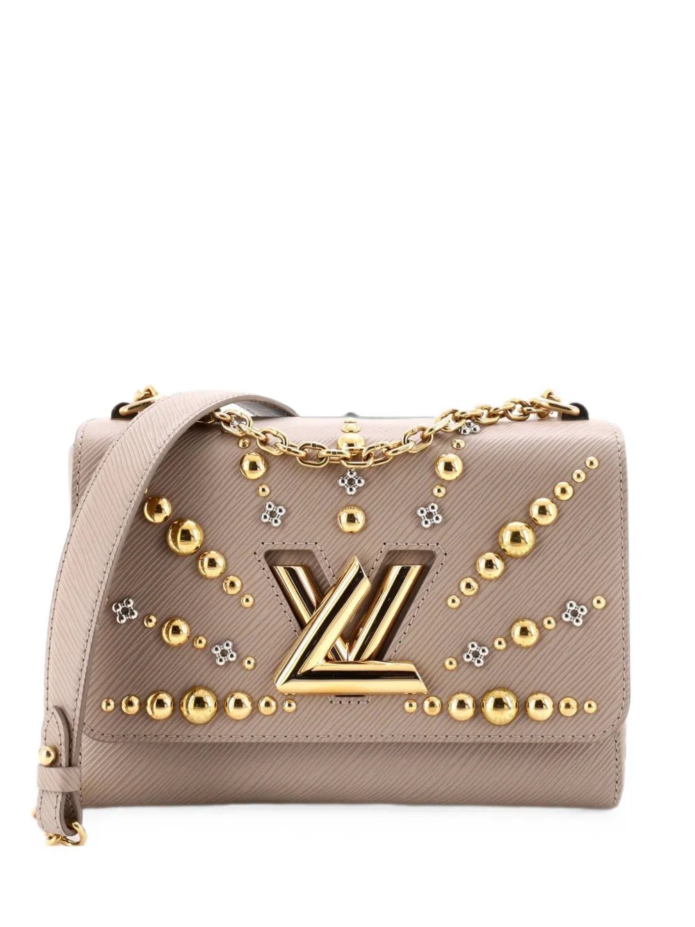 Twist Handbag Epi Leather with Studded Detail MM shoulder bag