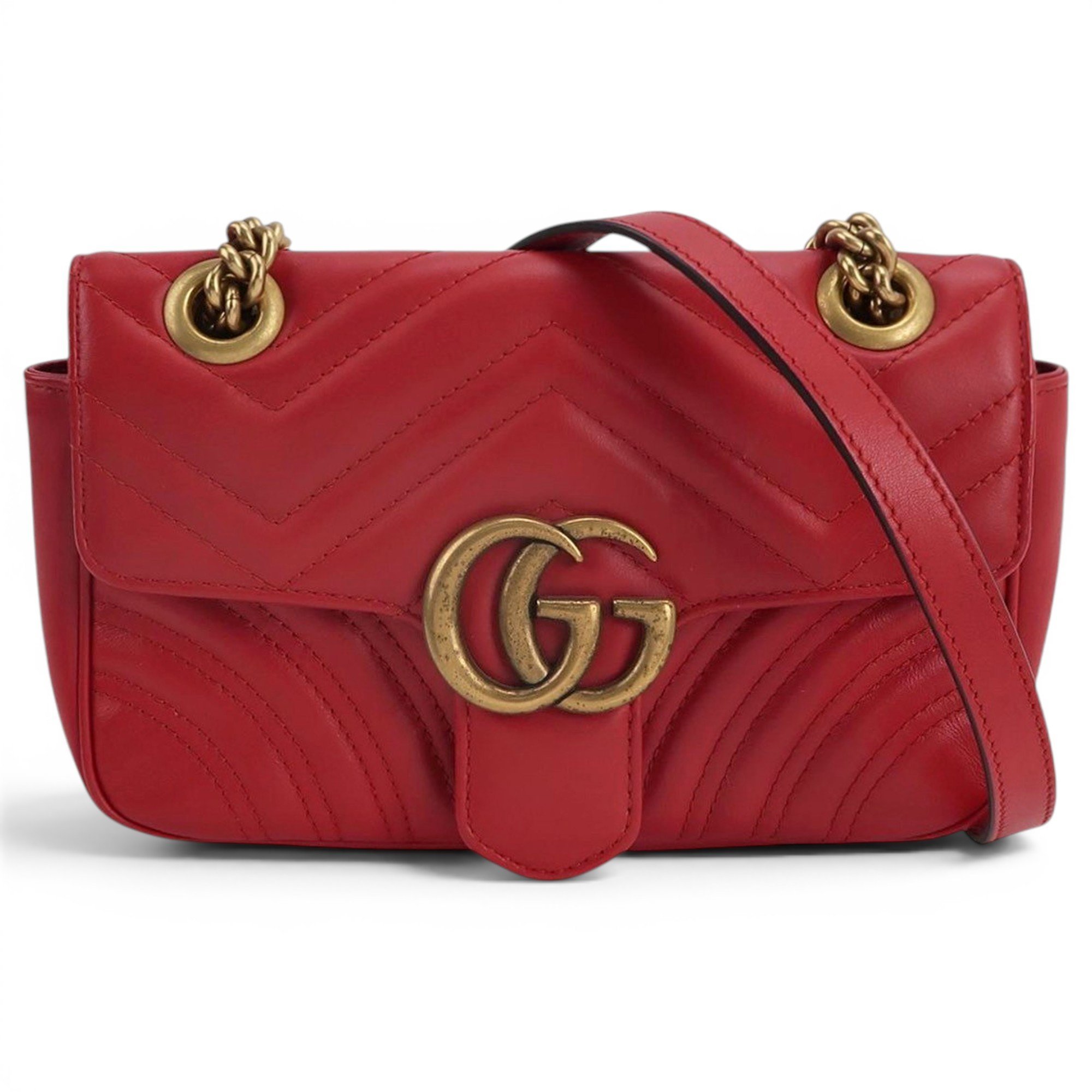 GG Marmont Flap leather crossbody bag