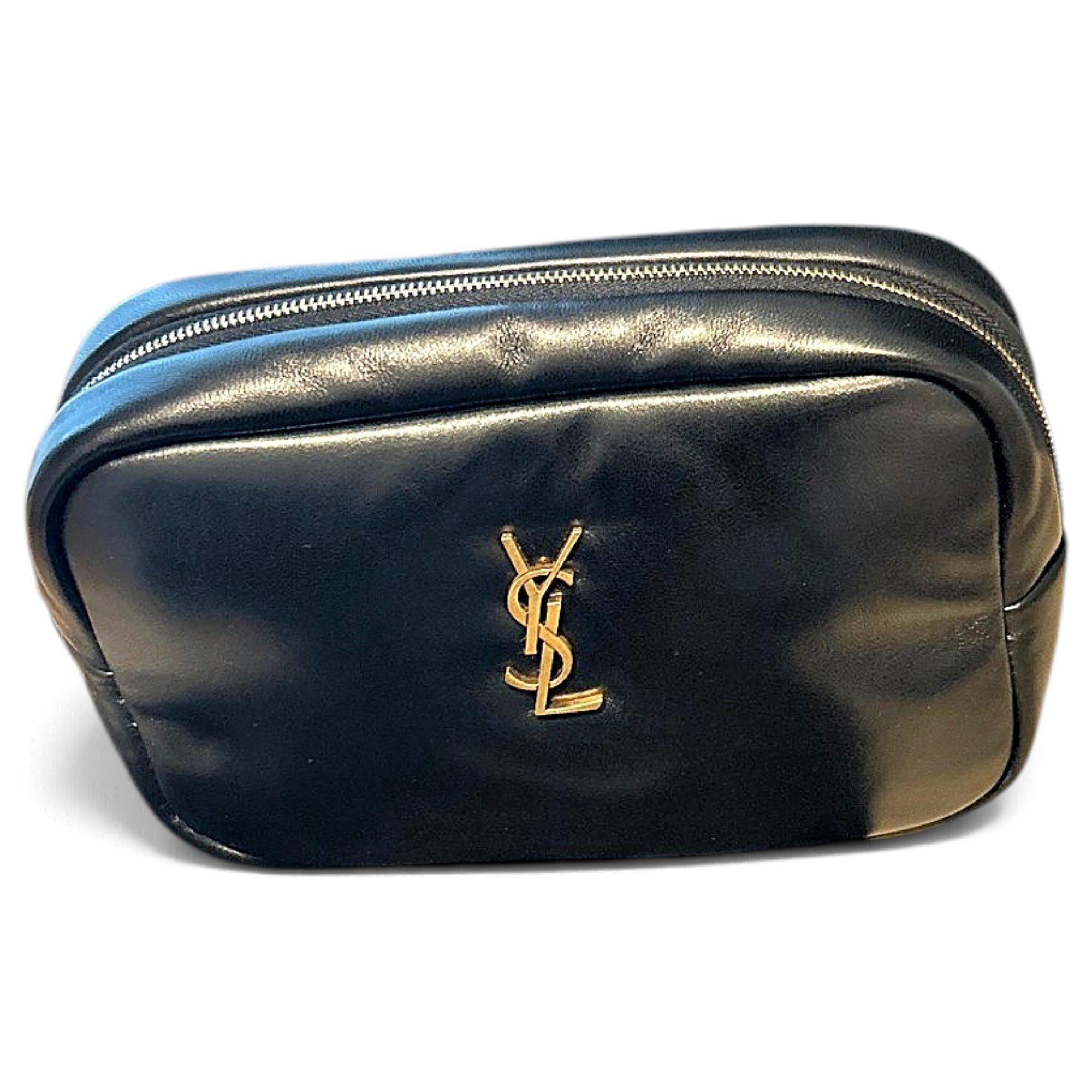 Leather clutch bag