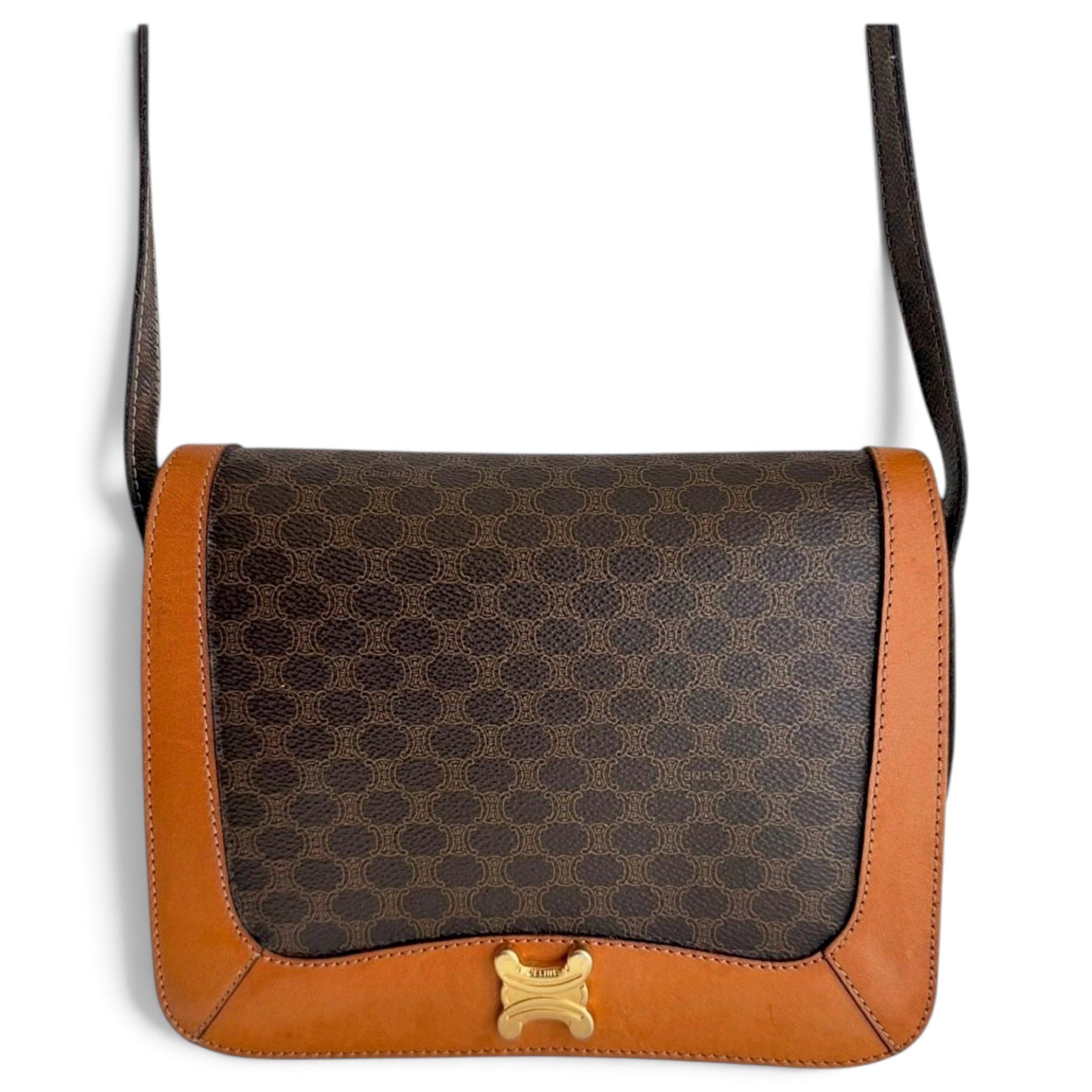 Triomphe leather crossbody bag