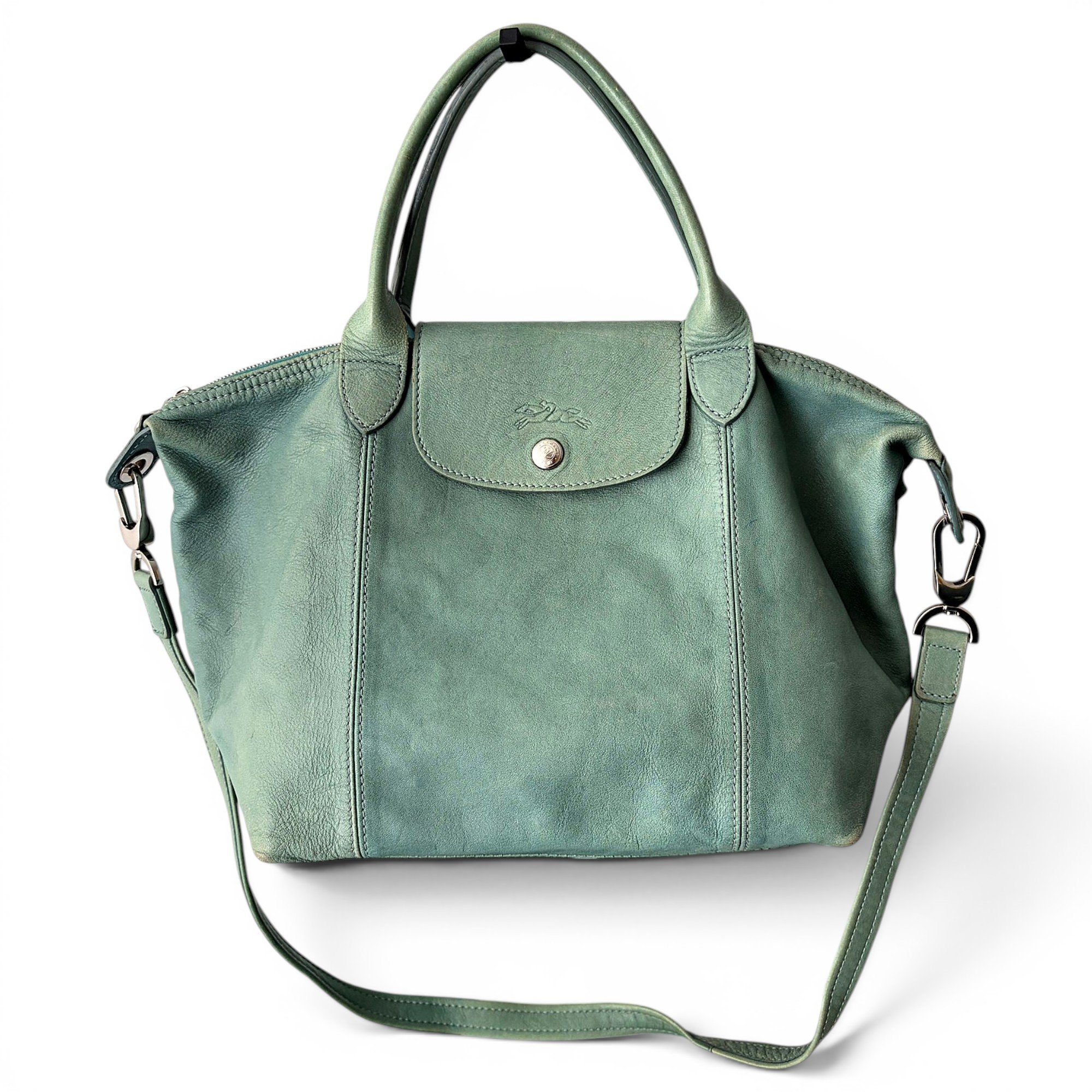 Pliage leather crossbody bag