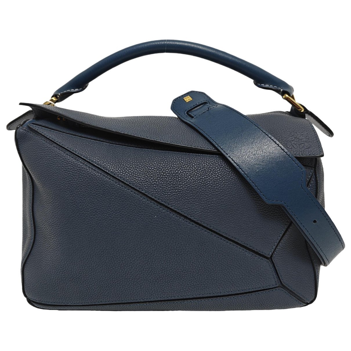 Puzzle leather handbag