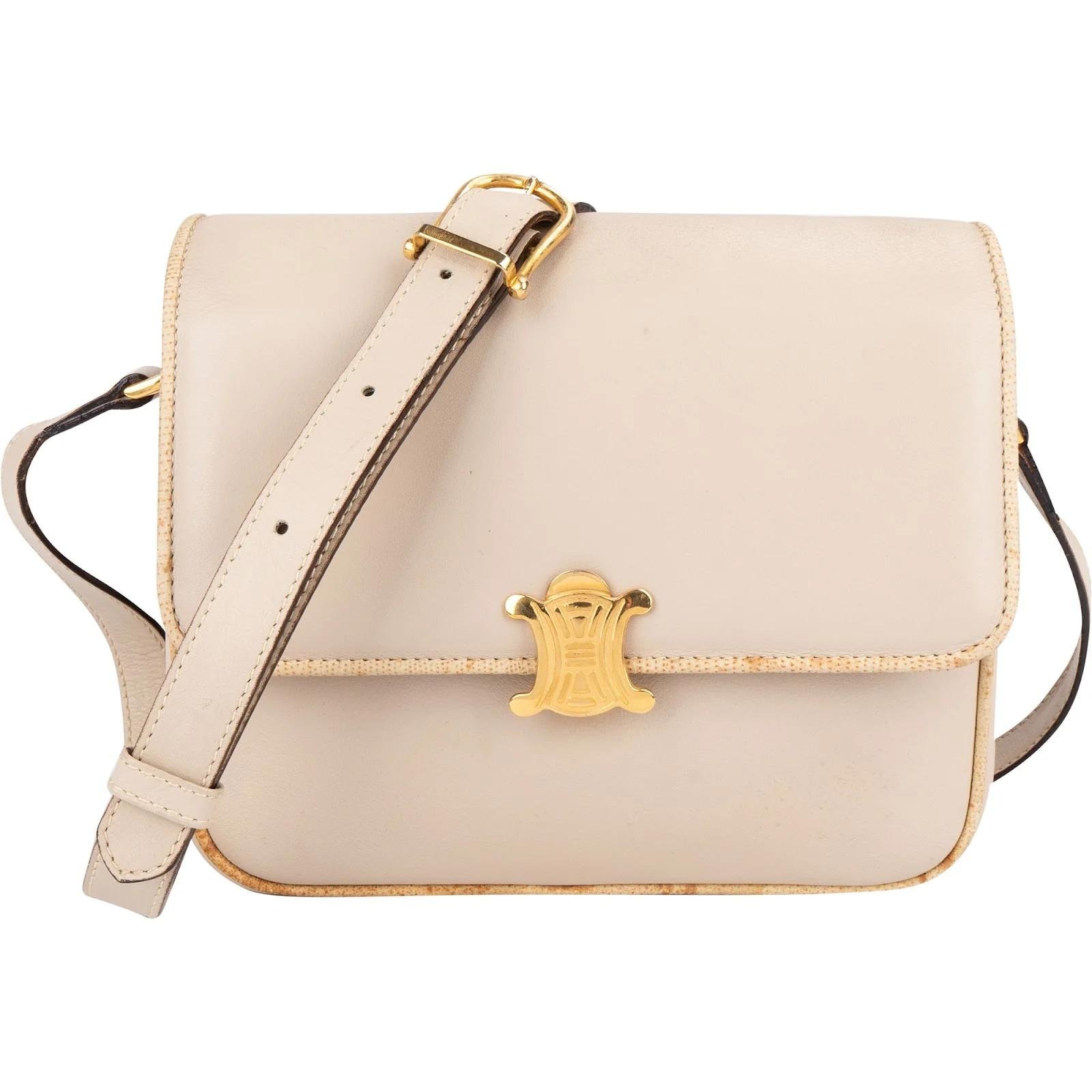 Triomphe leather crossbody bag