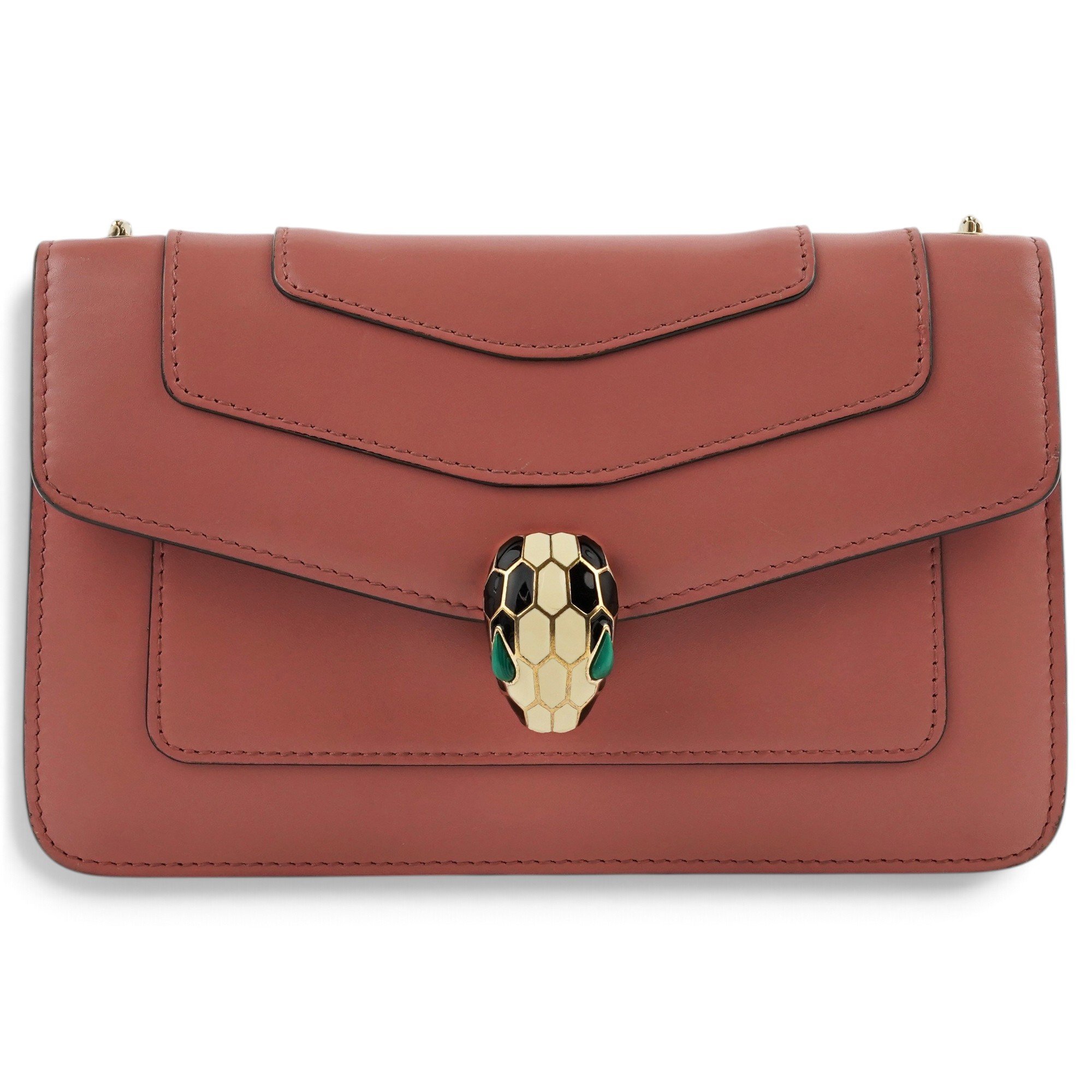 Bvlgari Serpenti leather handbag