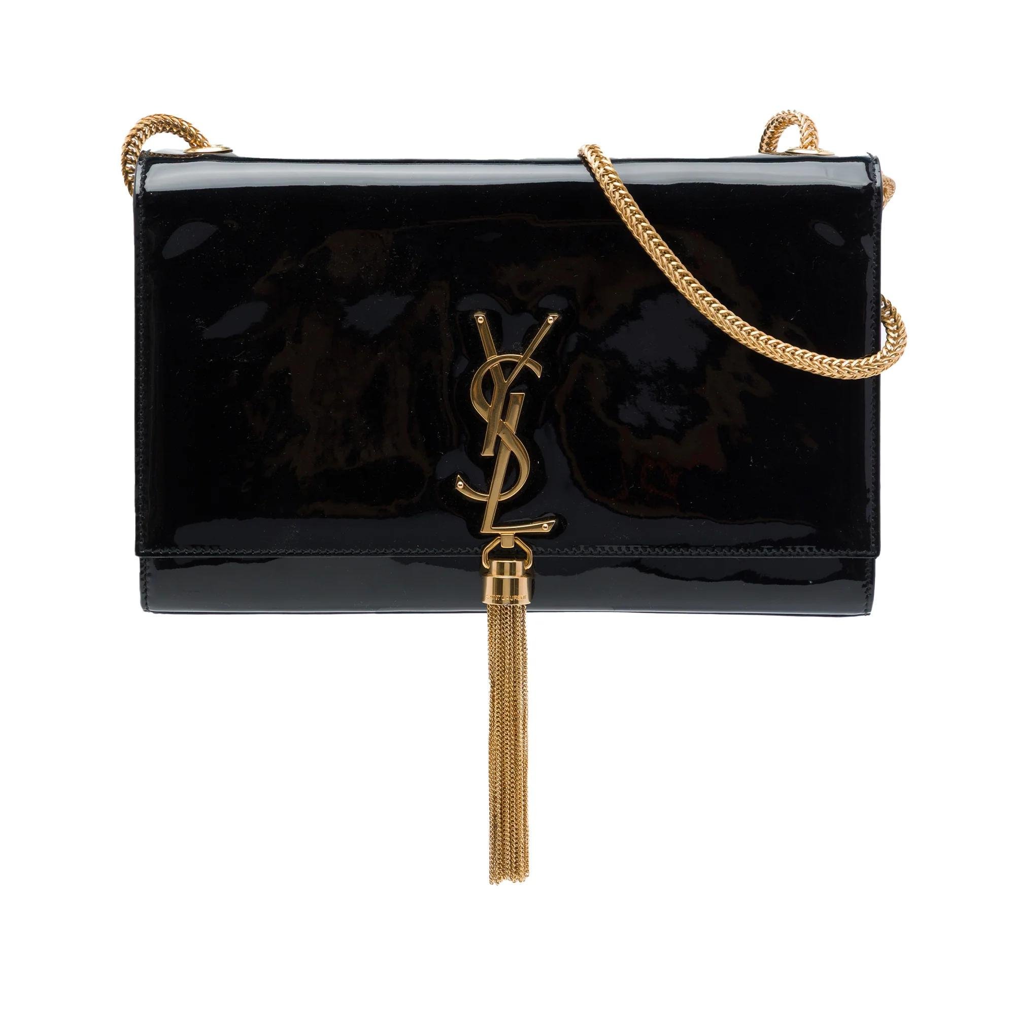 Kate monogramme patent leather handbag