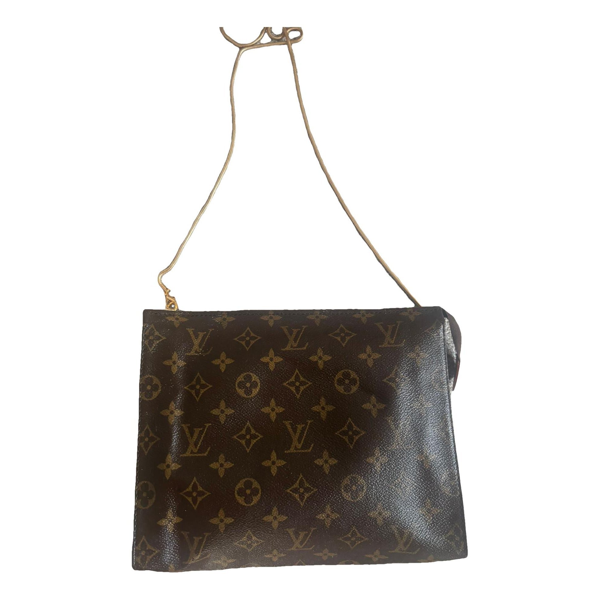 Leather clutch bag