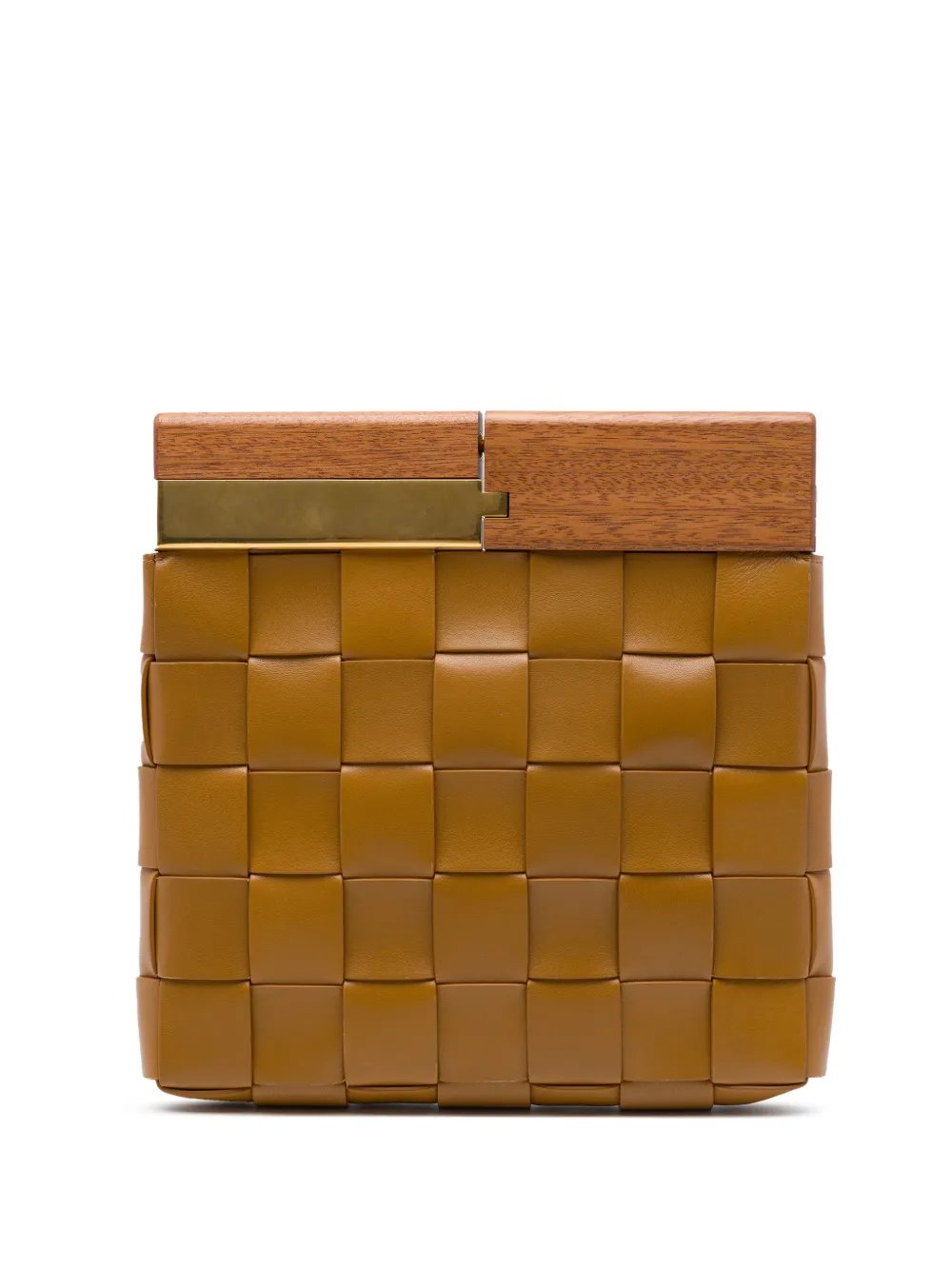 2012-2026 Lambskin Maxi Intrecciato The Snap clutch bag