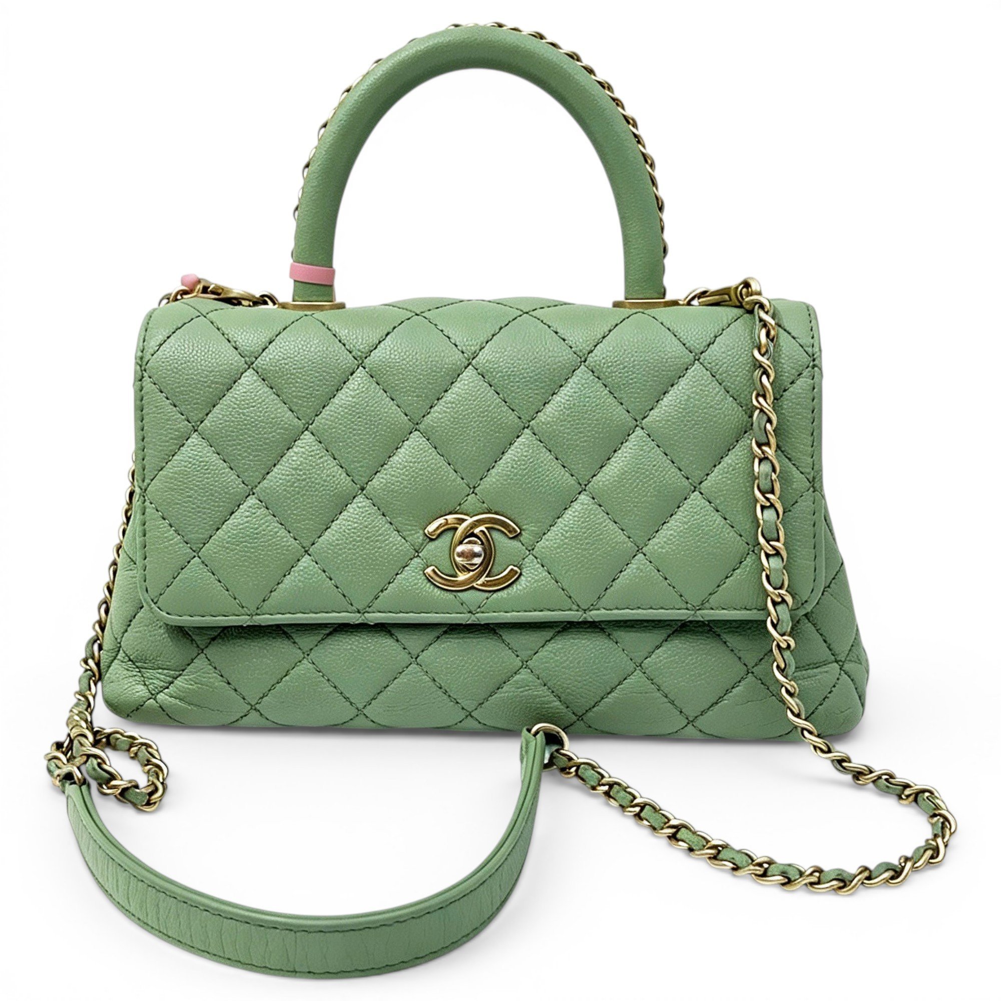 Coco Handle leather handbag
