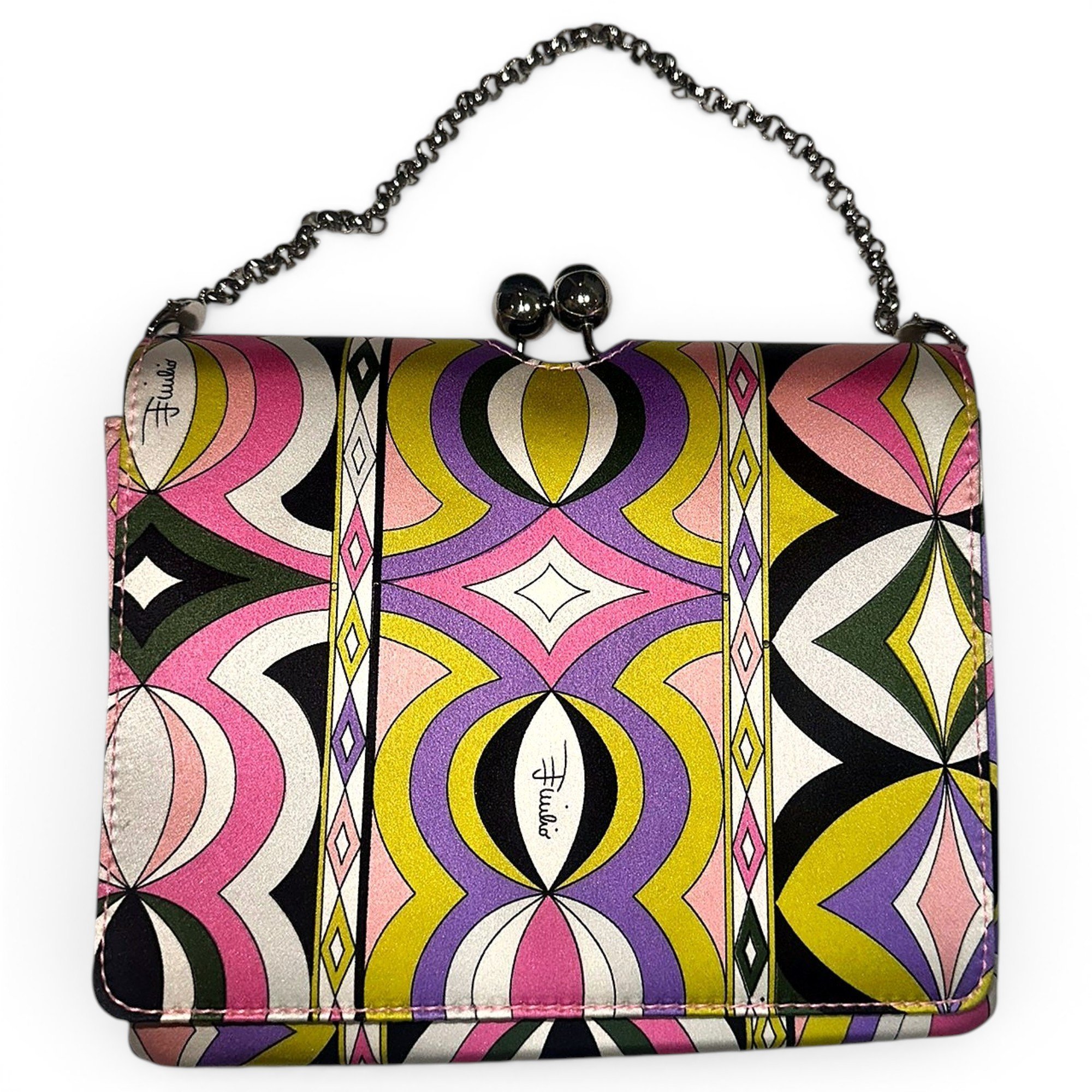 Silk clutch bag