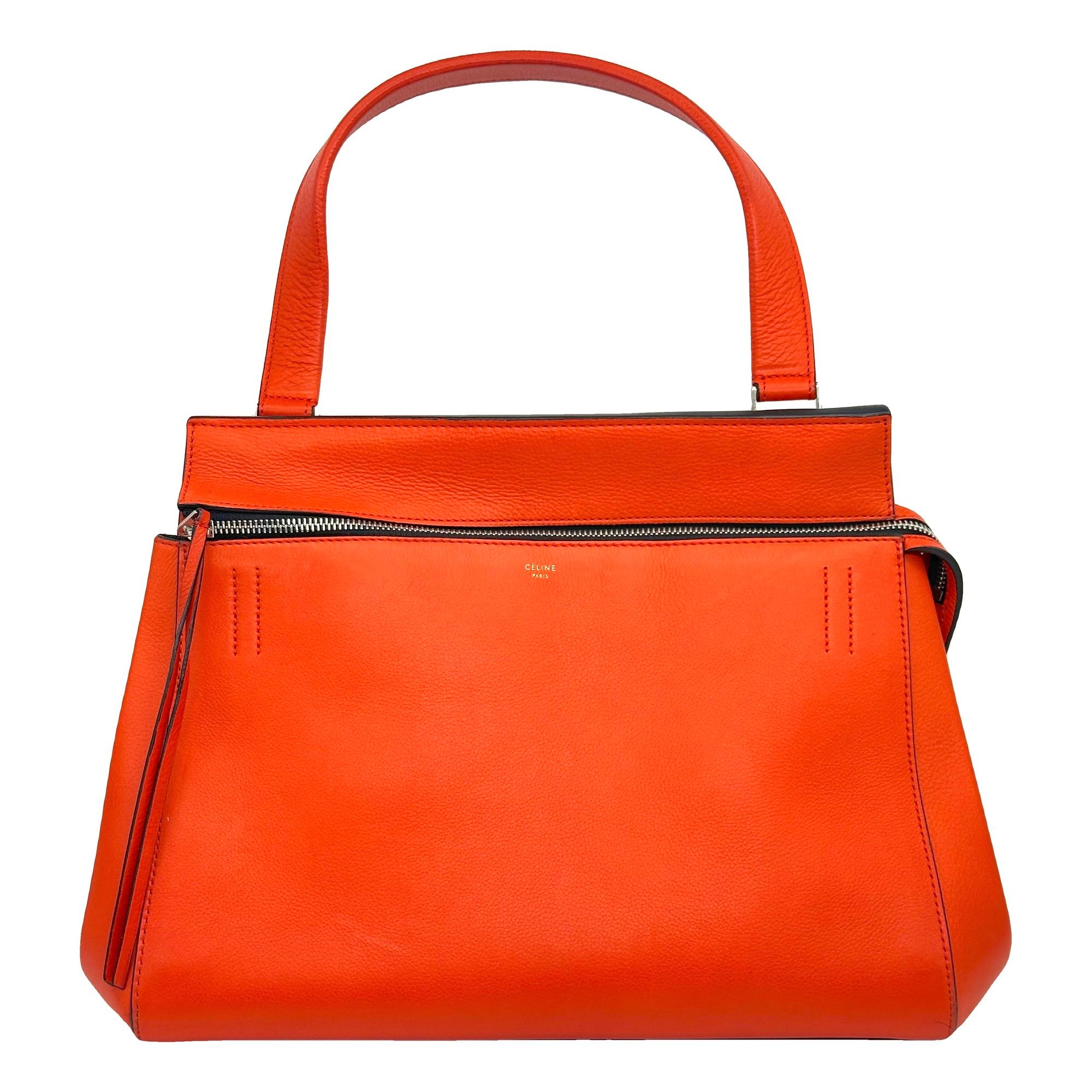Edge leather satchel