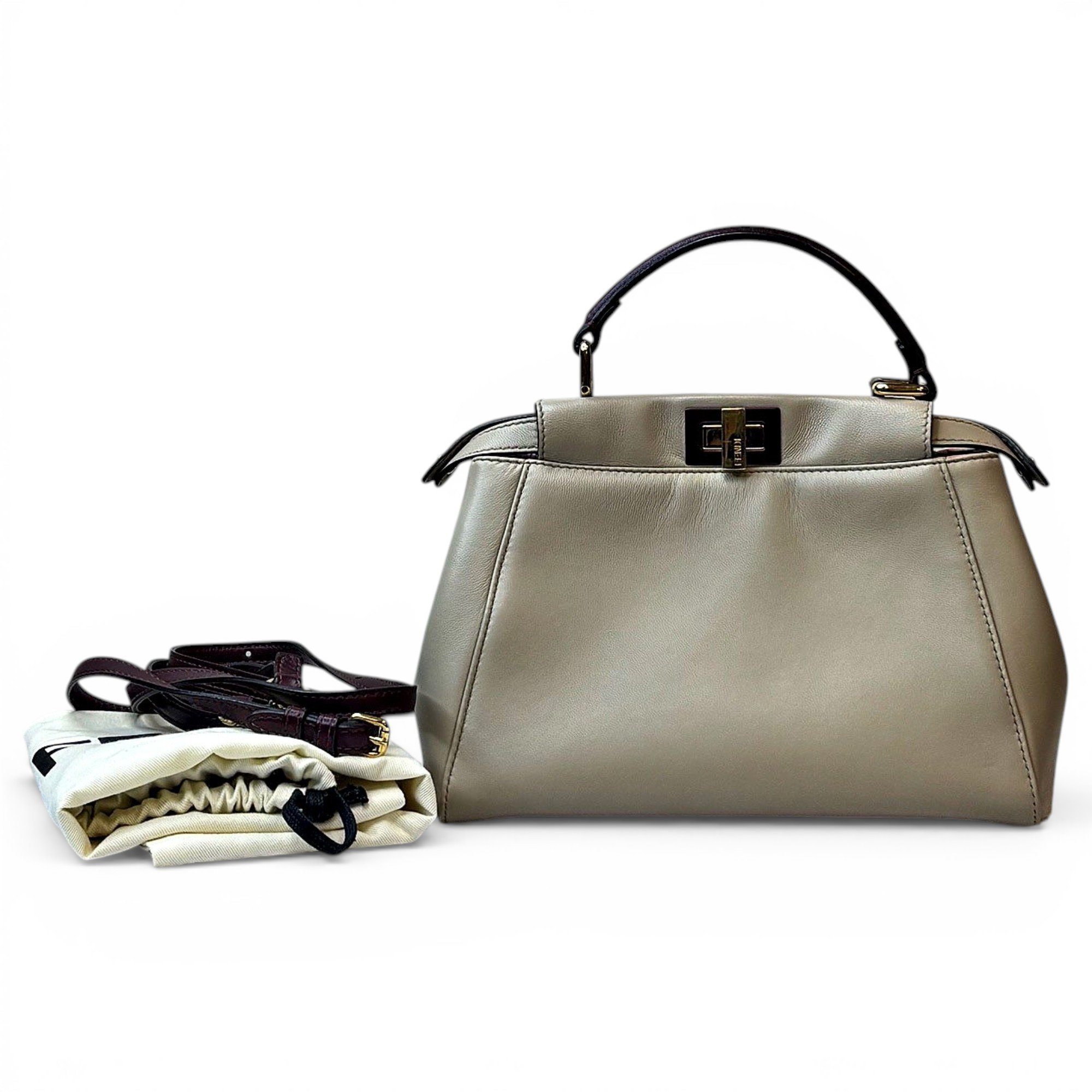 Peekaboo leather handbag