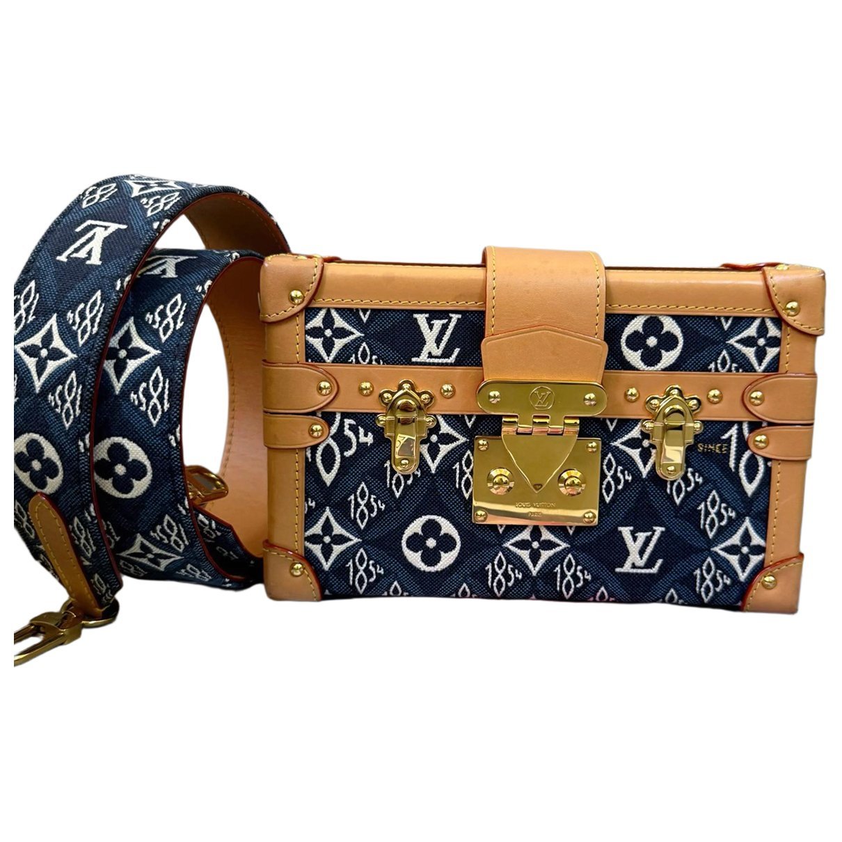 Petite Malle cloth crossbody bag