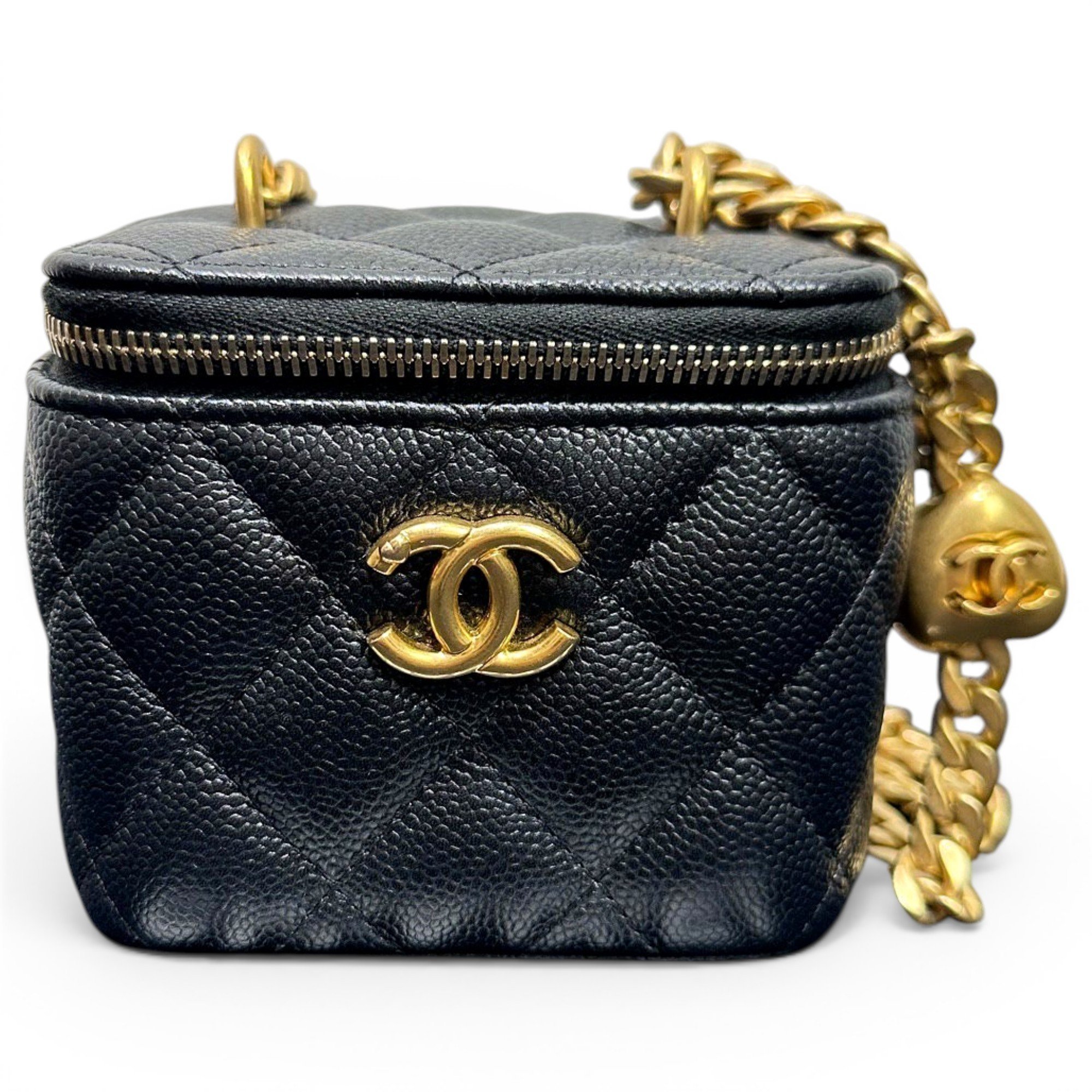 Trendy CC Vanity leather handbag