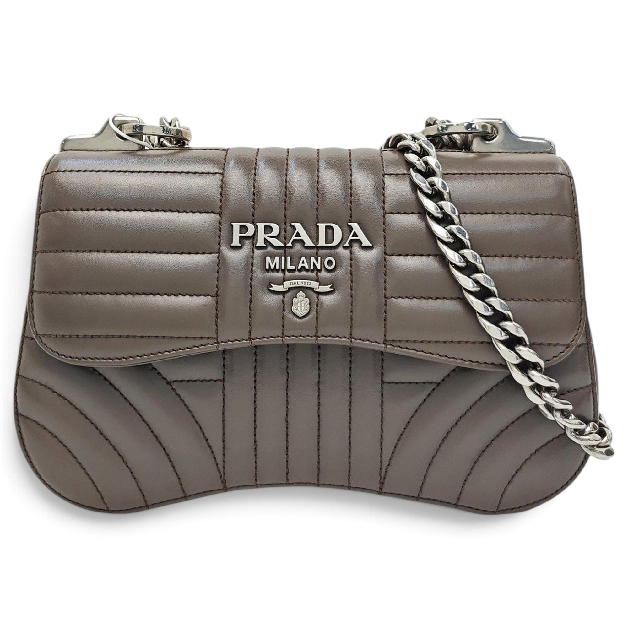 Diagramme leather handbag