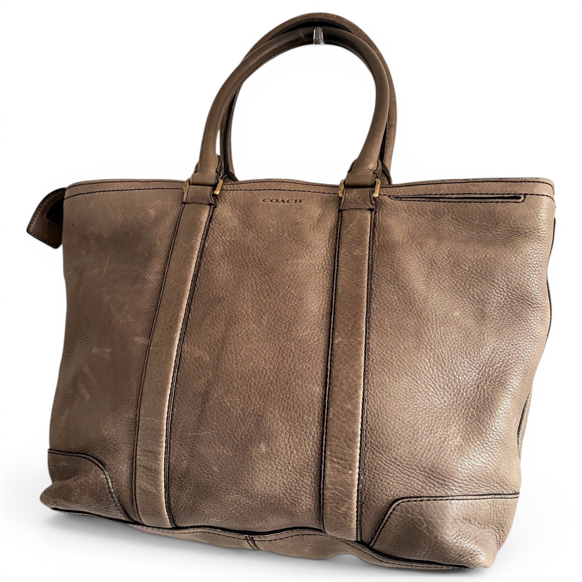 Leather tote
