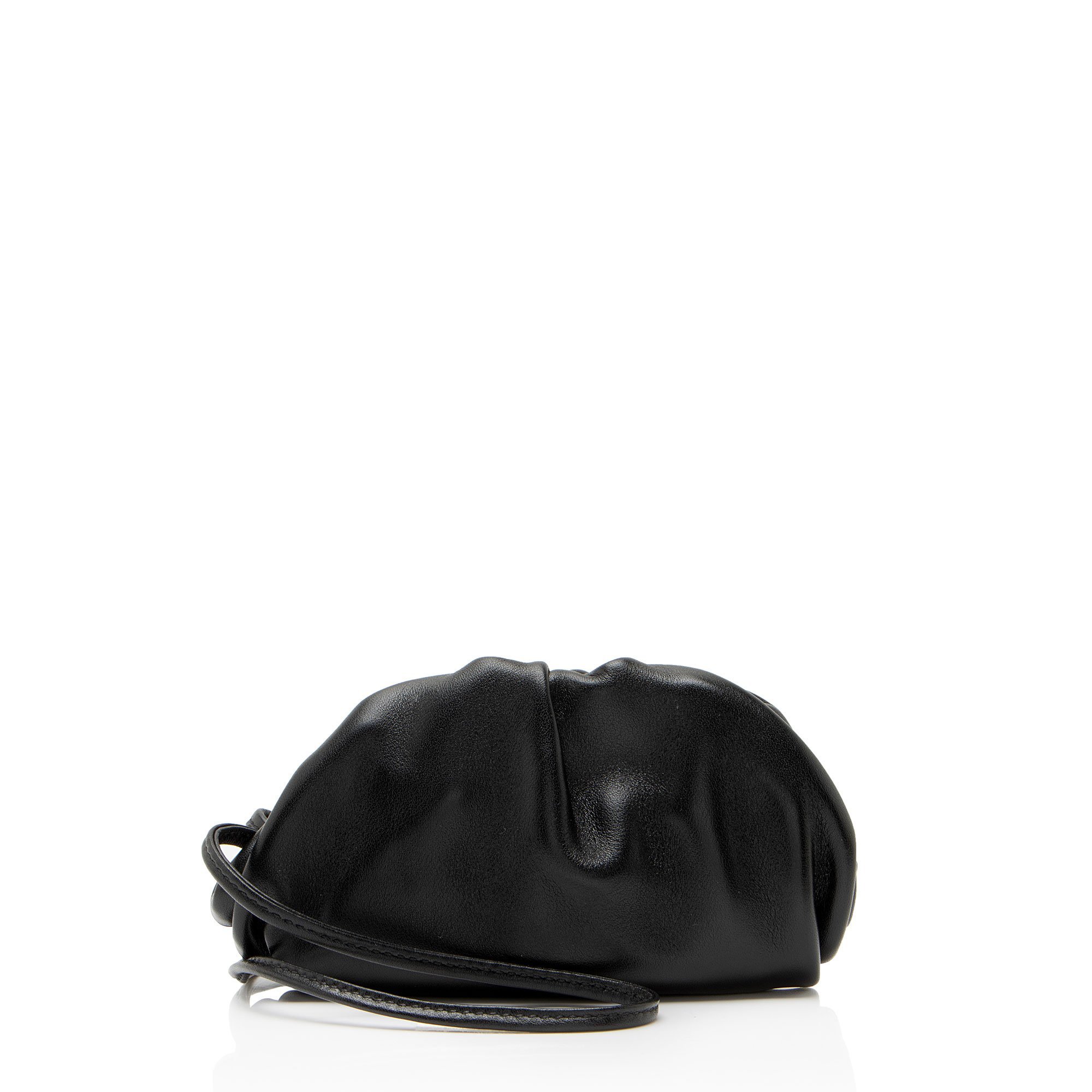 Pouch leather clutch bag