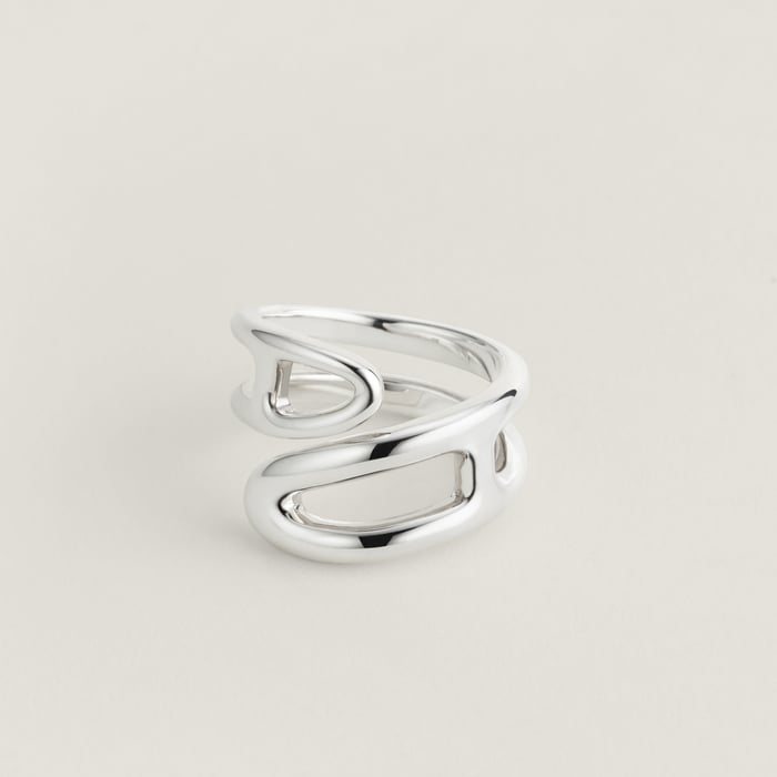 Sans Coloris Chaine d'Ancre Punk Ring, Small Model