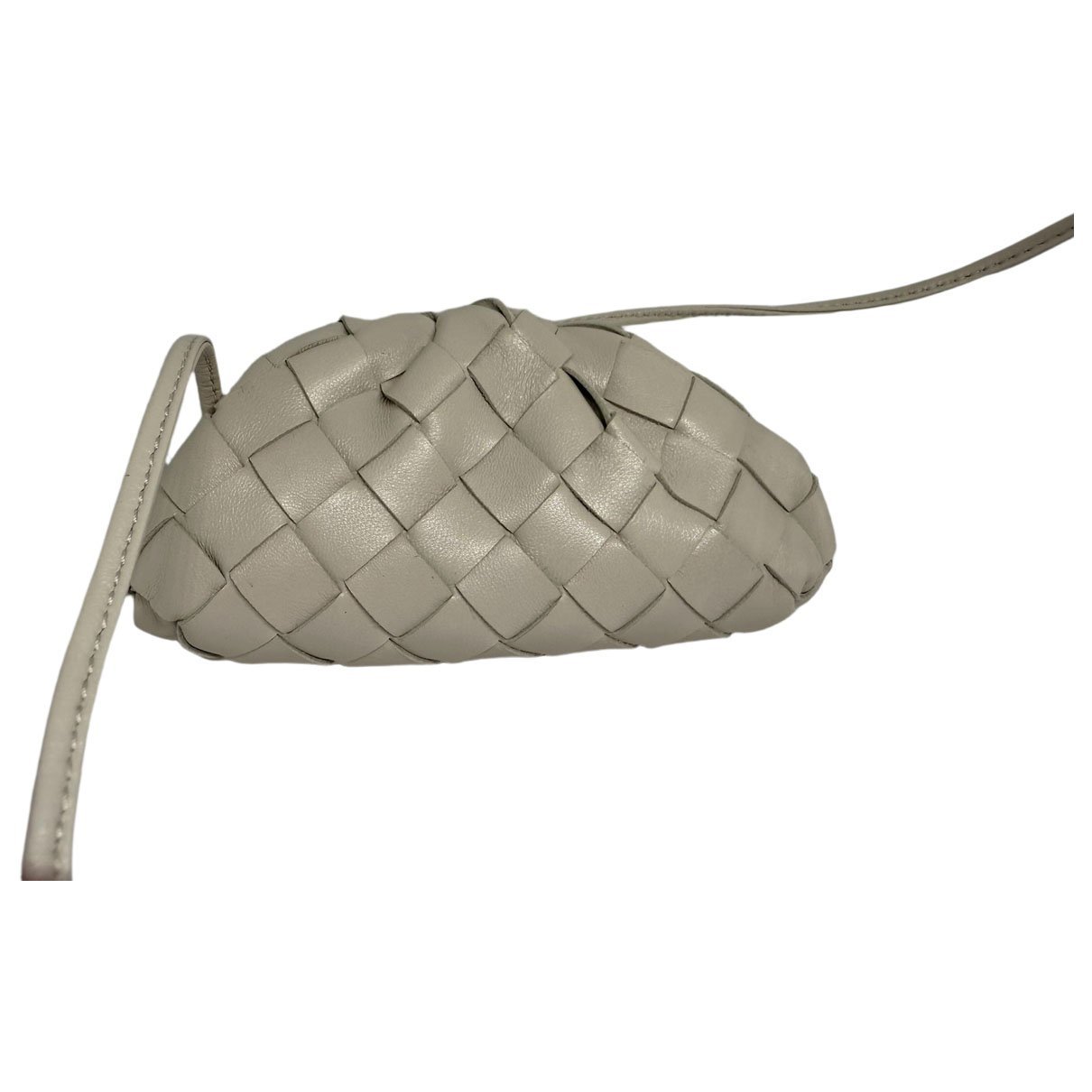 Pouch leather clutch bag