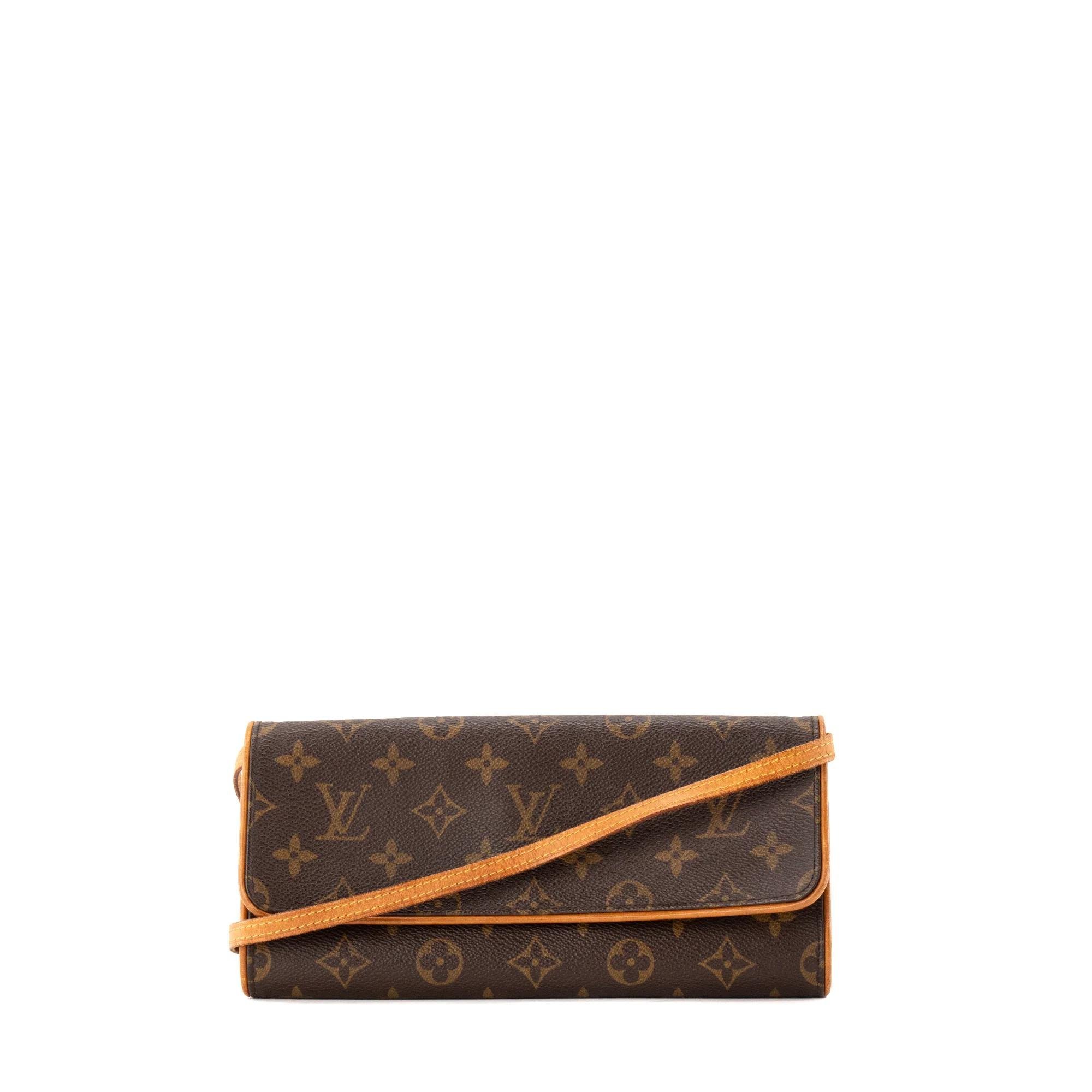 Twin leather crossbody bag