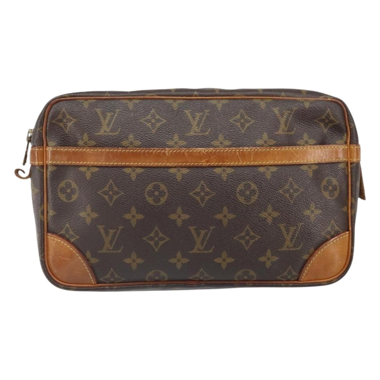Leather clutch bag