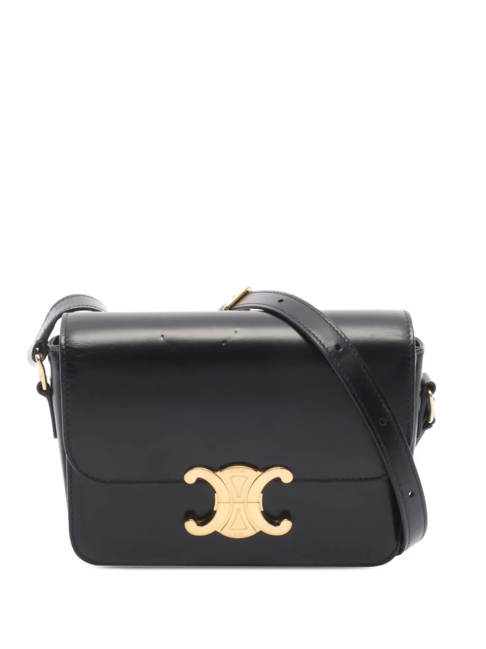 2021-2026 Teen Shiny Calfskin Triomphe crossbody bag