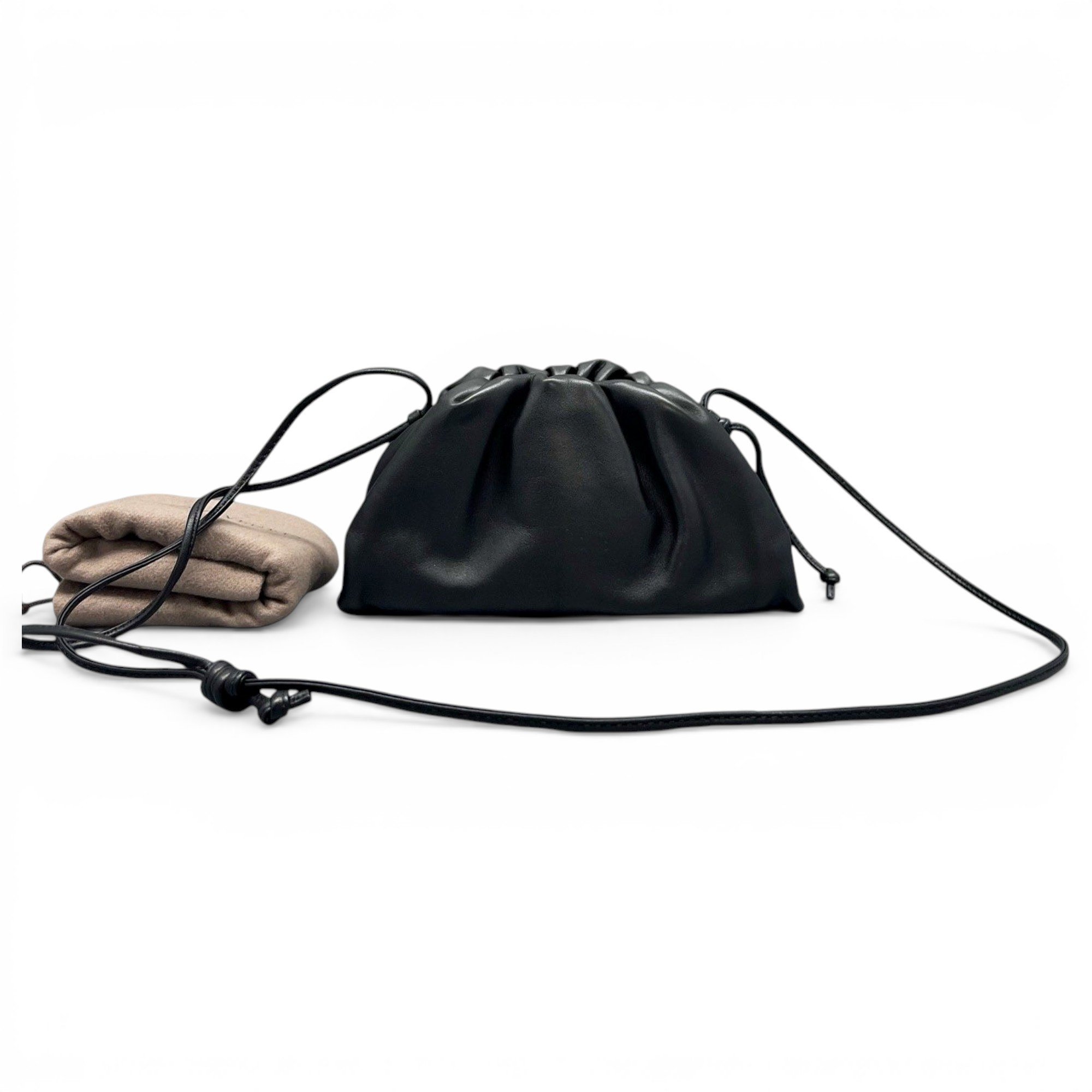 Pouch leather crossbody bag