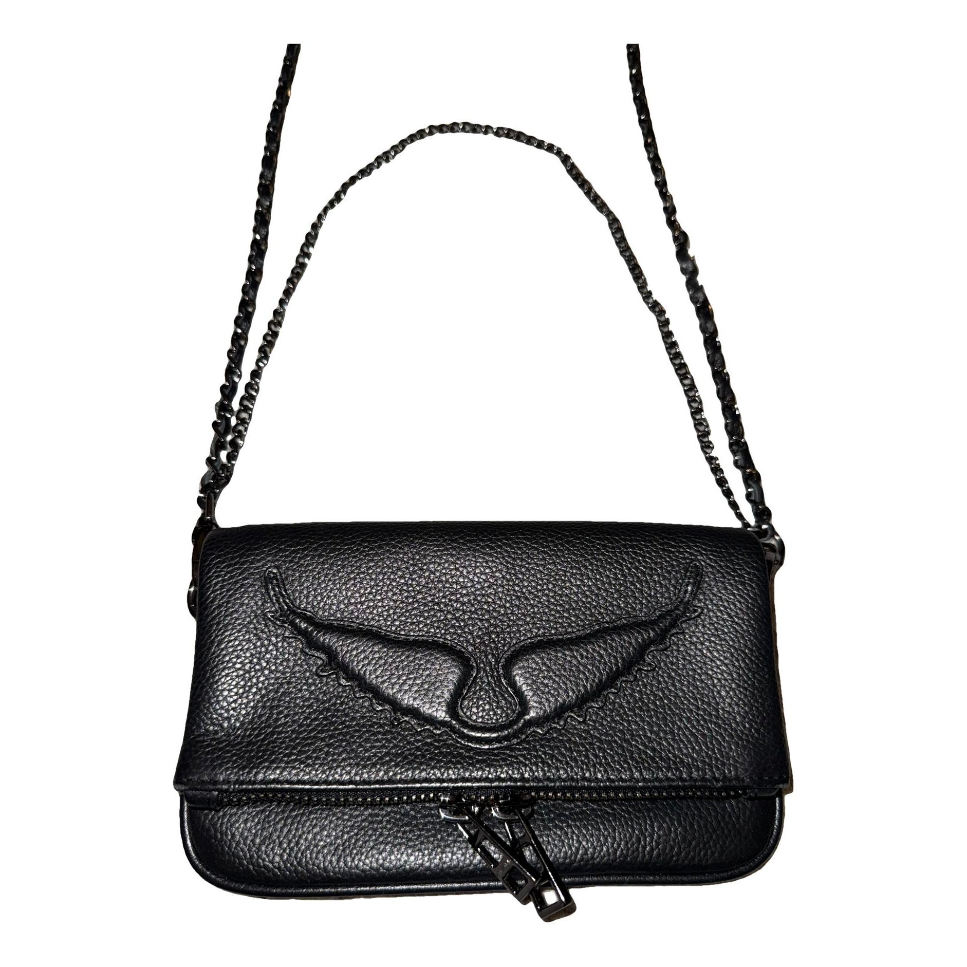 Rock leather crossbody bag