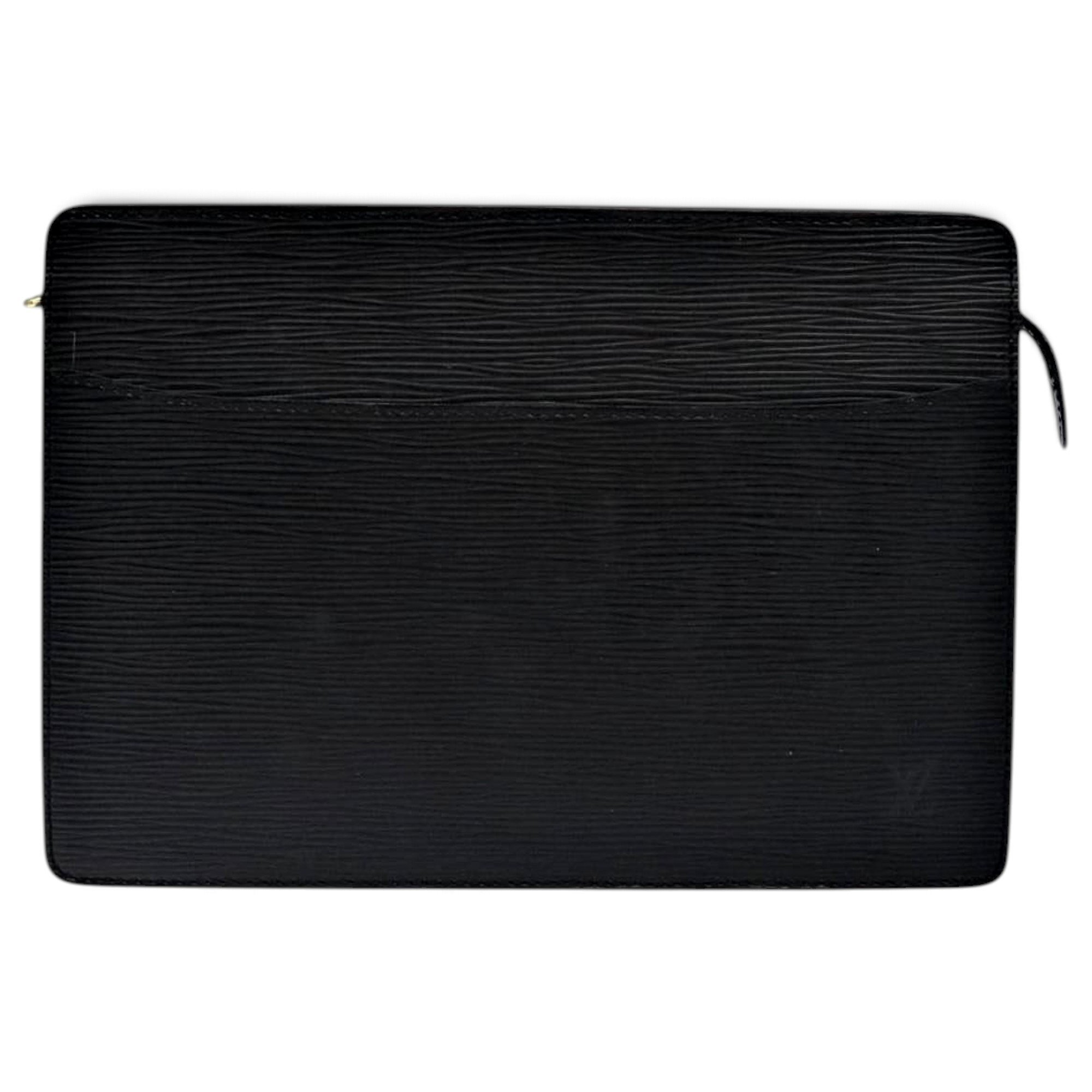 Leather clutch bag