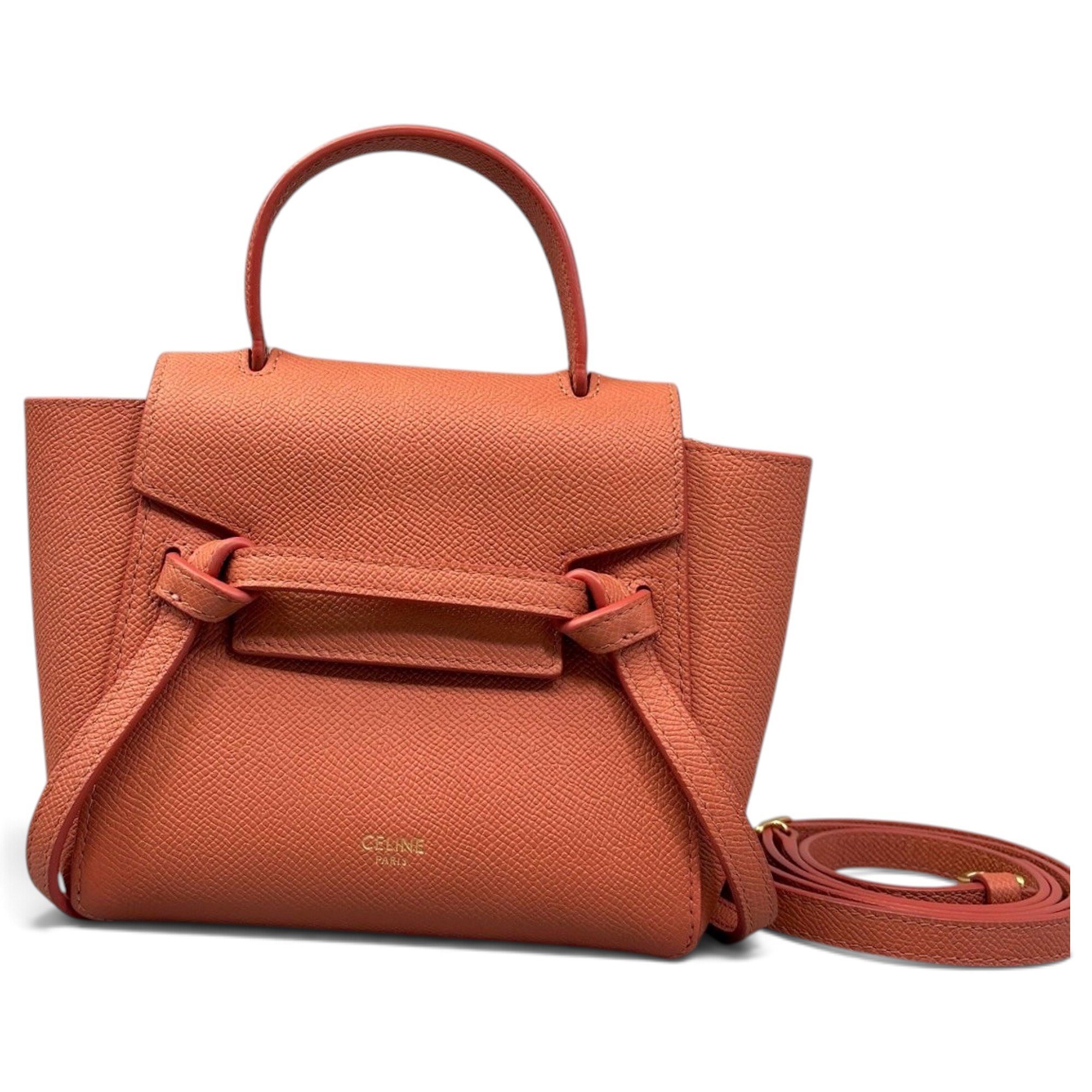 Belt leather handbag