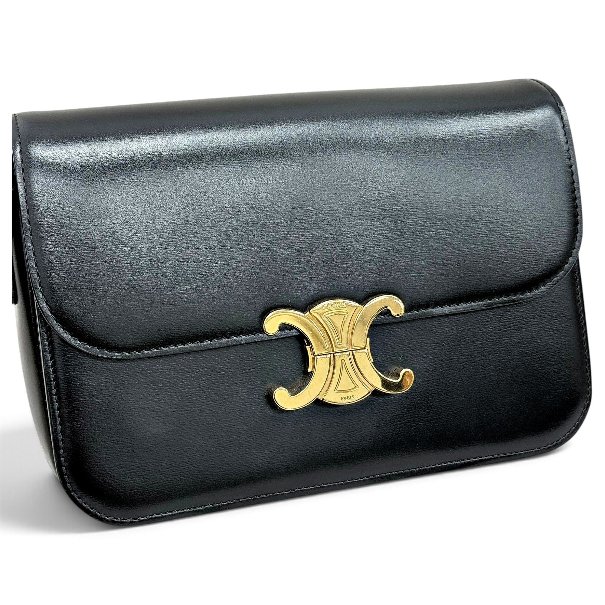 Triomphe leather handbag
