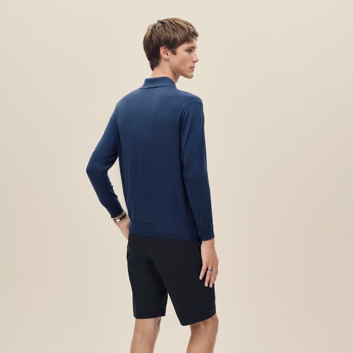 Indigo "Detail H" Polo Shirt