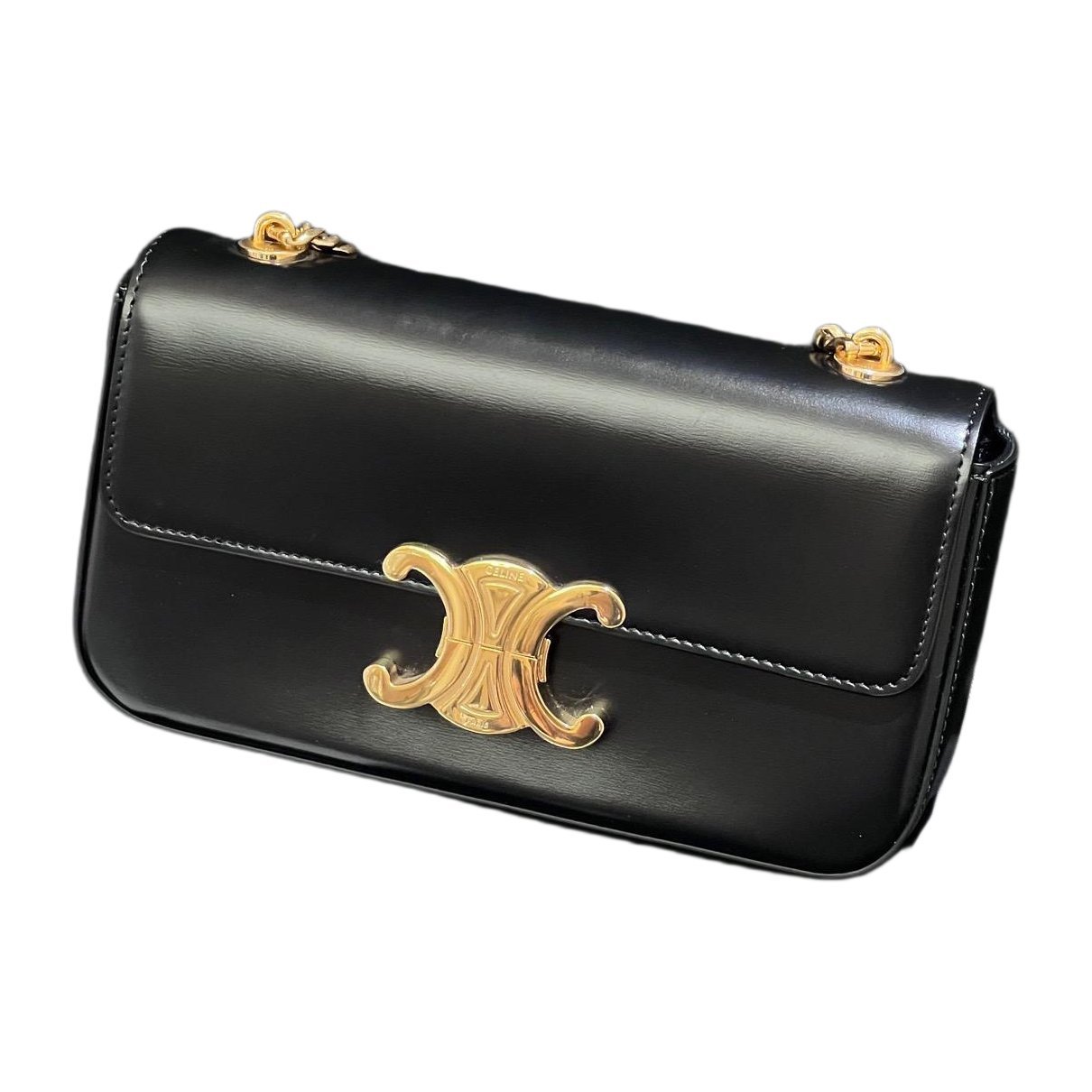 Triomphe leather handbag