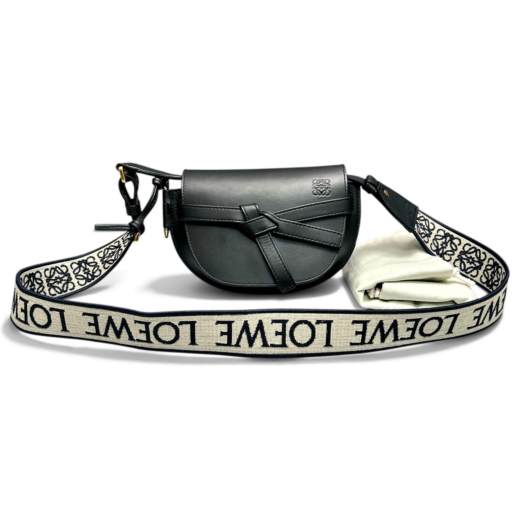 Gate leather crossbody bag