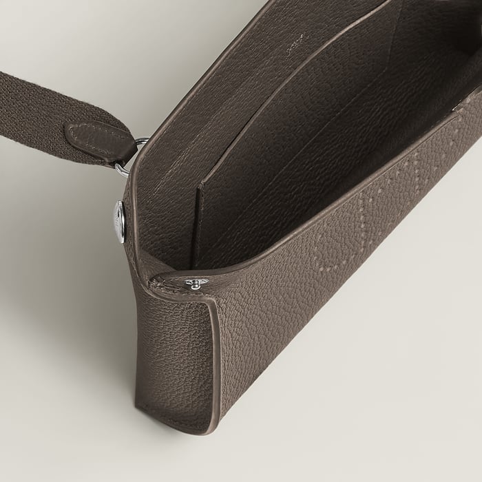 Gris Étain Hermès Videpoches Bag
