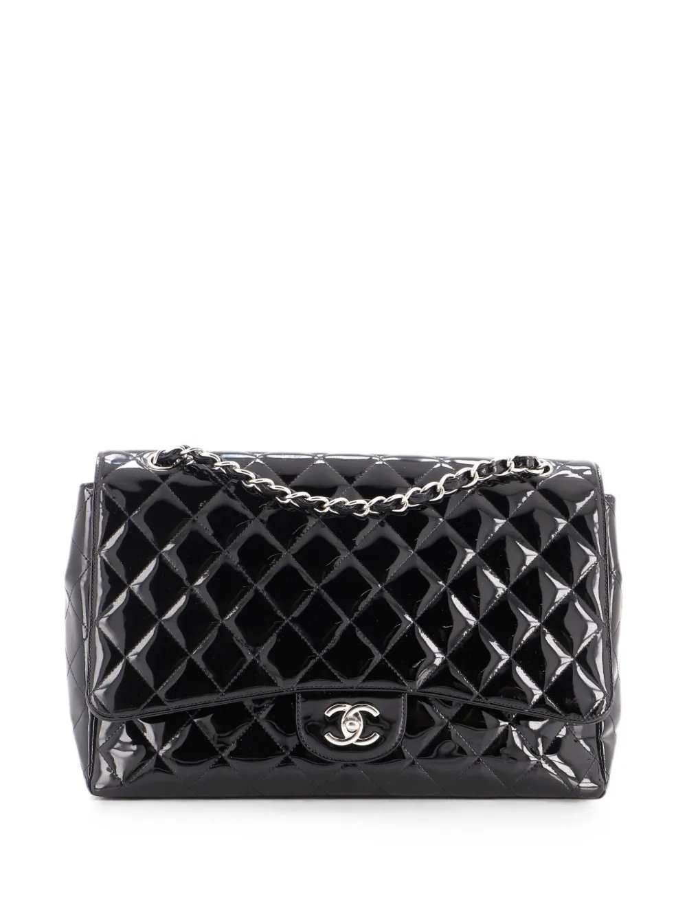 Classic Single Flap Bag Quilted Patent Maxi shoulder bag