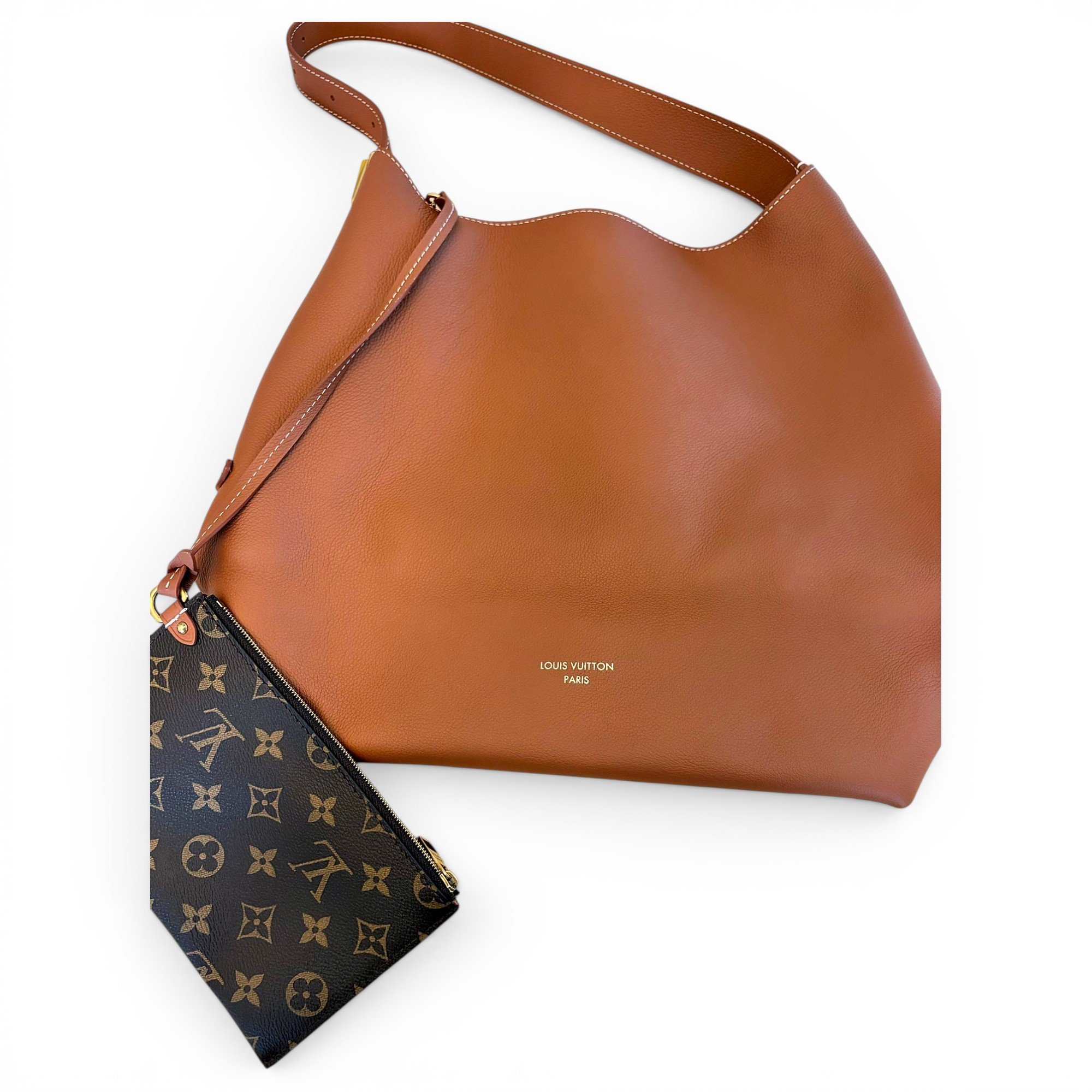 Low Key Hobo leather handbag