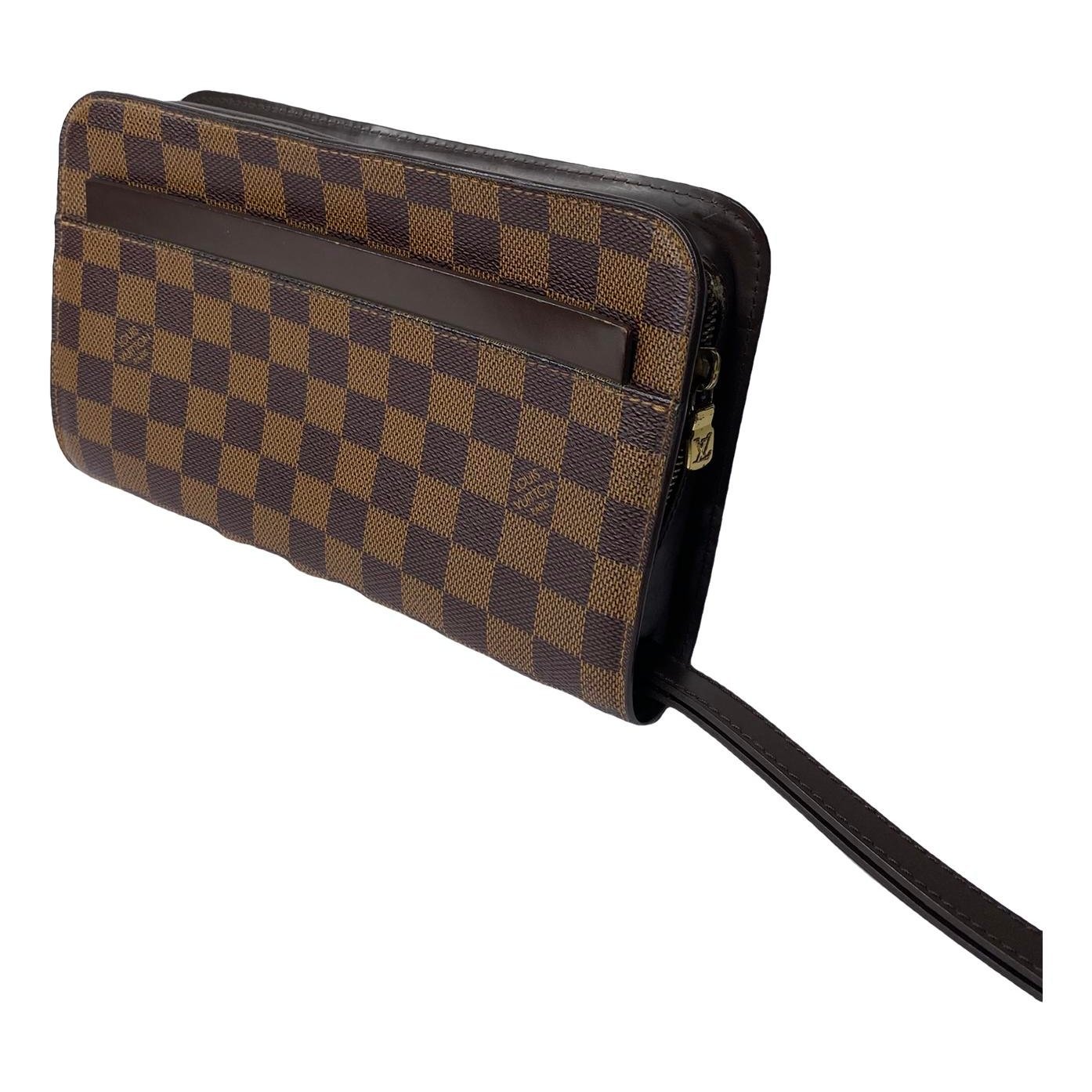 Saint-Louis leather clutch bag