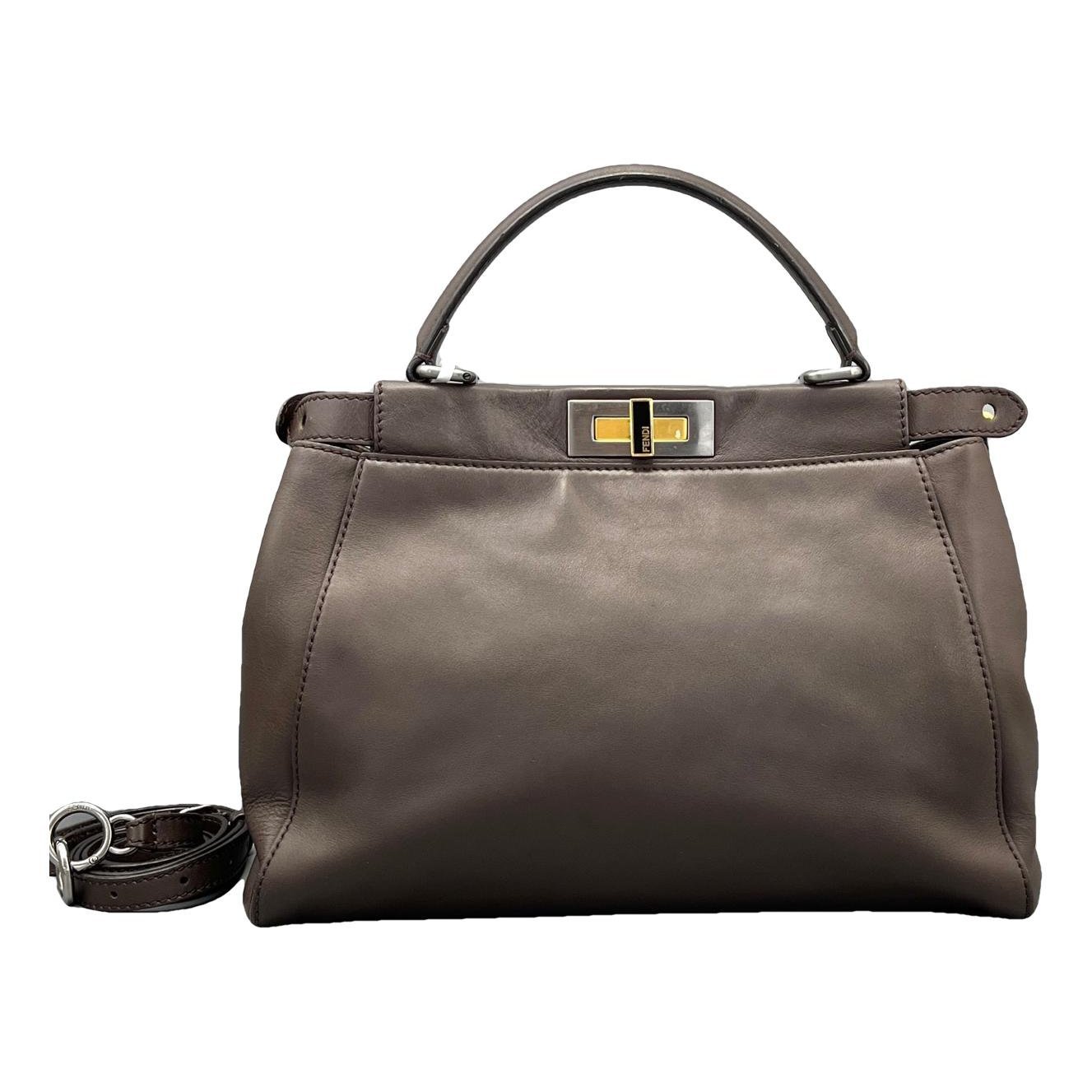 Peekaboo leather handbag