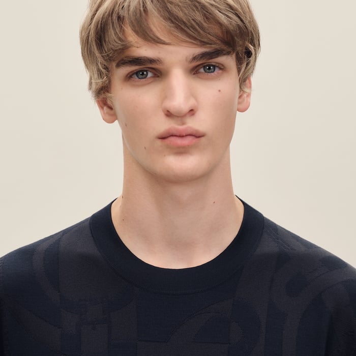 Marine "Eperon d'Or" Crewneck Sweater