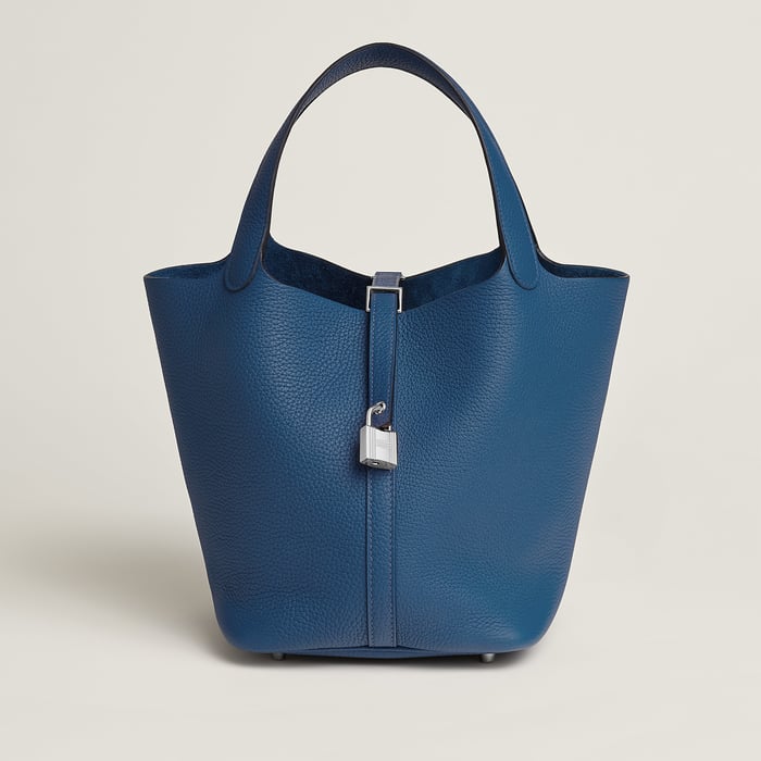 Bleu Tie Picotin Lock 22 Bag