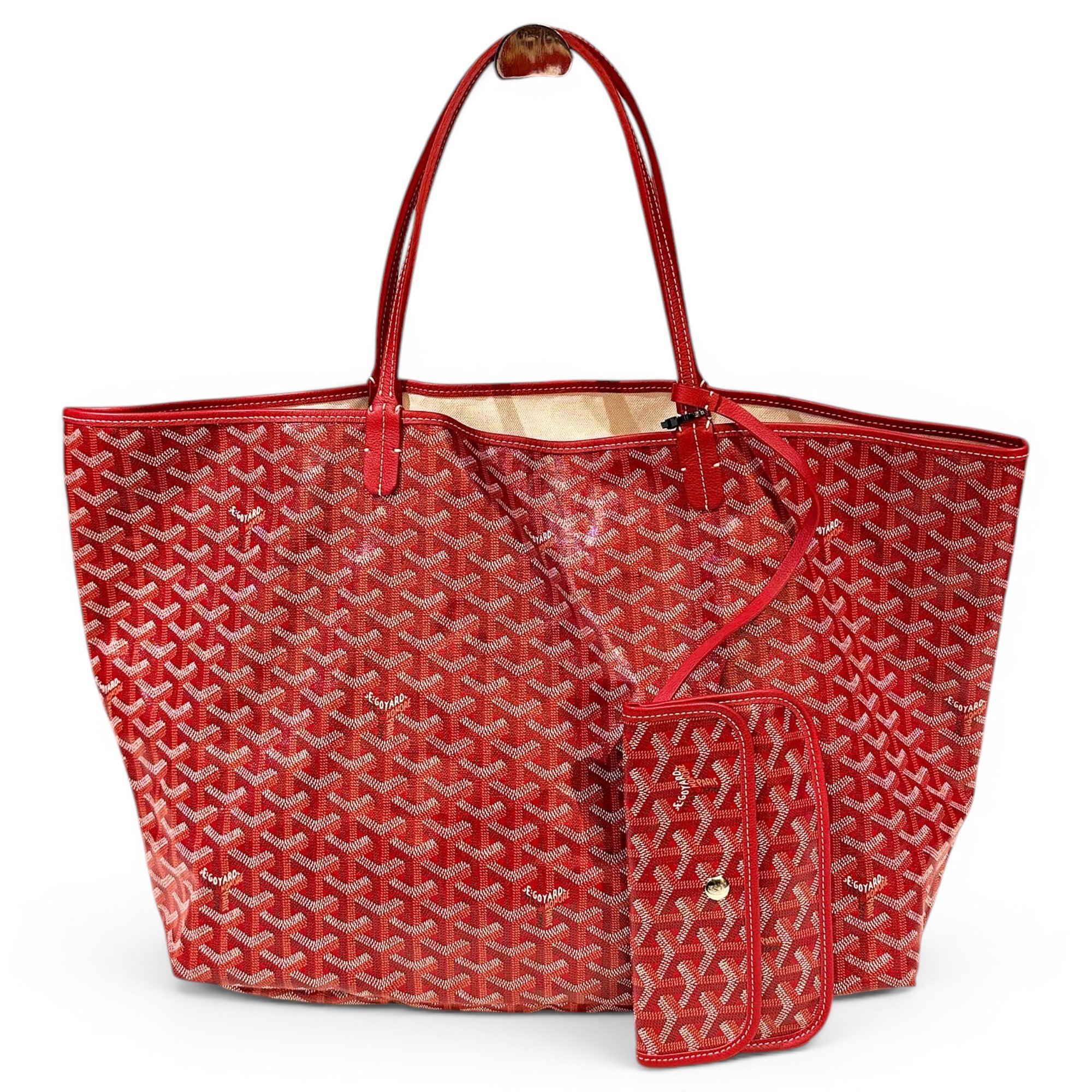 Goyard Saint-Louis leather handbag
