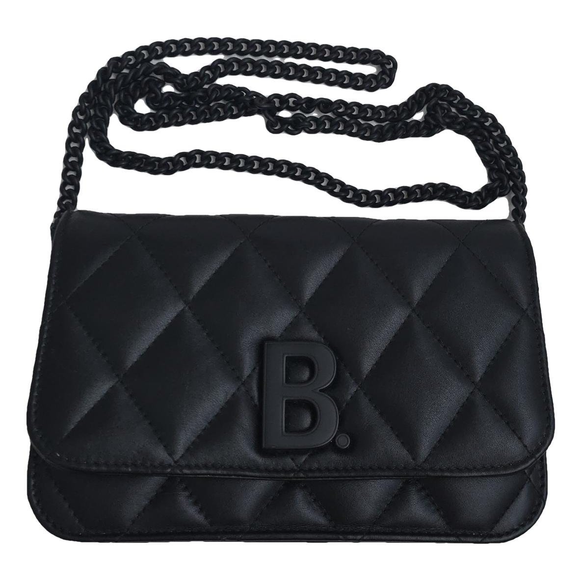 B leather handbag
