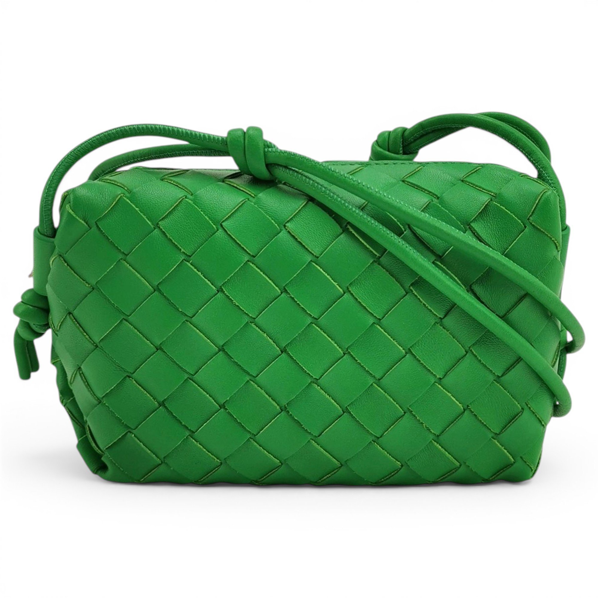 Loop leather handbag