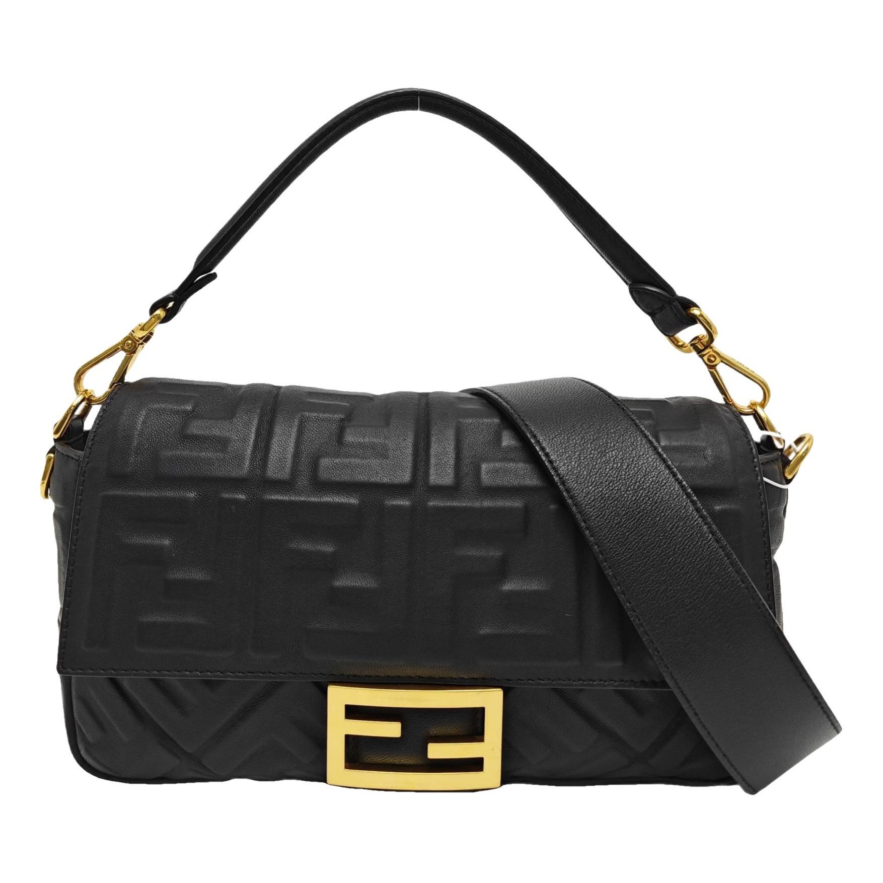 Baguette leather handbag