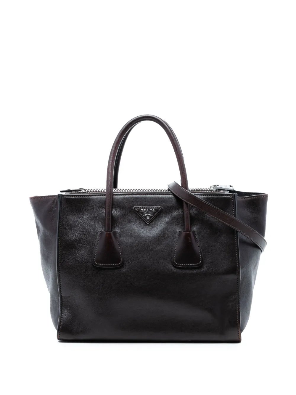 2000-2026 Glace Calf Twin Pocket Double Handle satchel