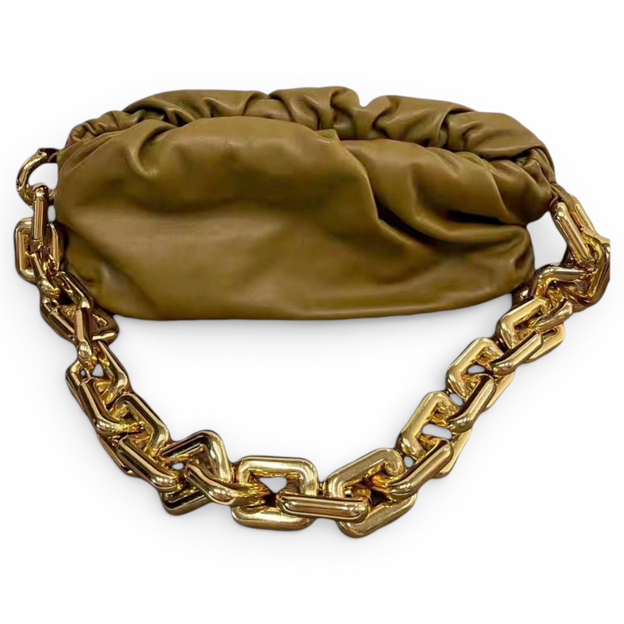 Chain Pouch leather handbag