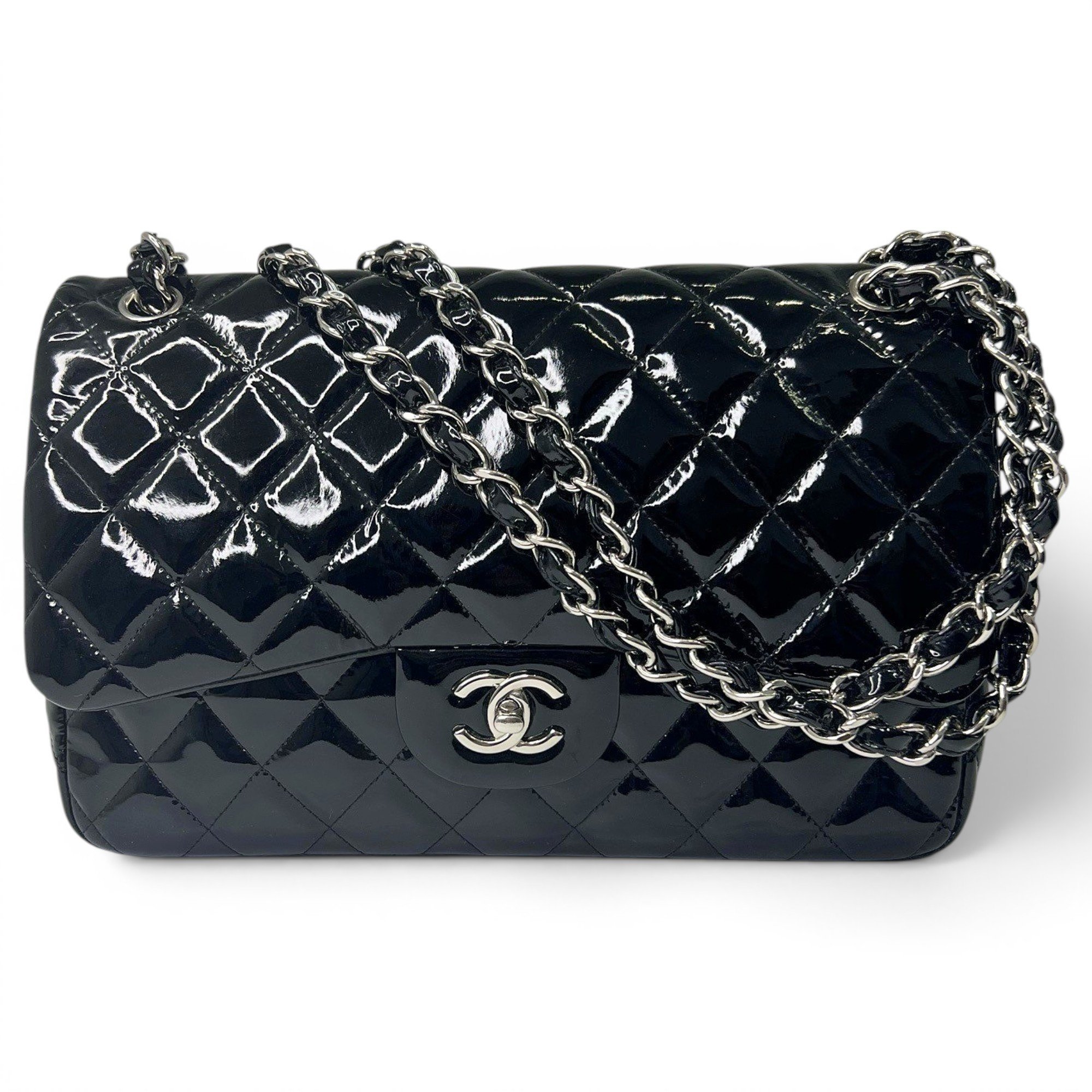 Timeless/Classique patent leather handbag